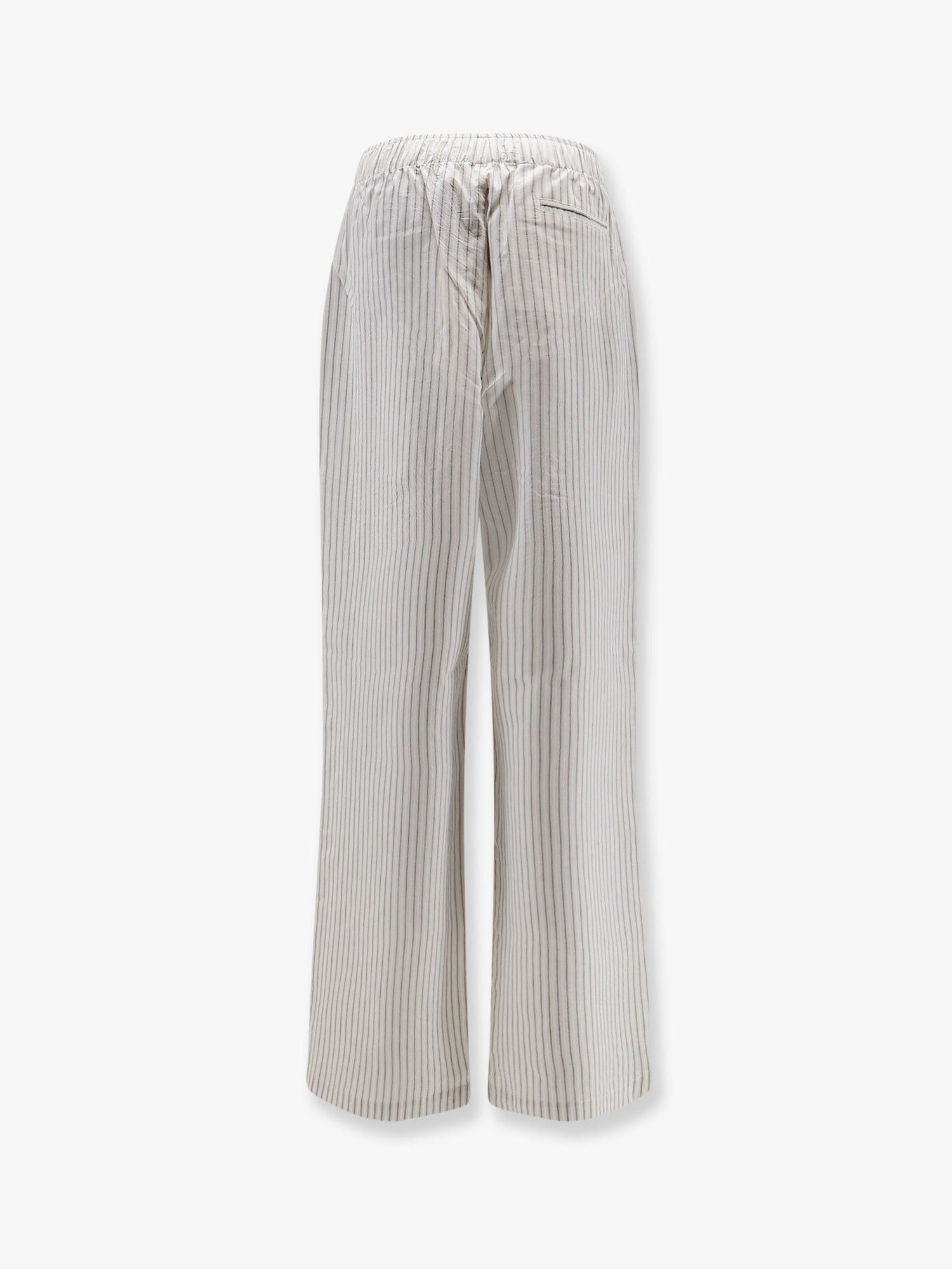 Rohe Silk Trousers With Striped Pattern Size 28" / US 6 / IT 42 - 2 Thumbnail