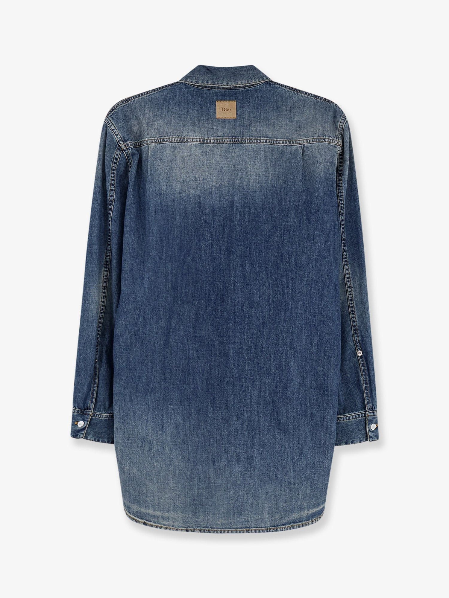 Dior Vintage Denim Shirt Size M / US 6-8 / IT 42-44 - 2 Thumbnail