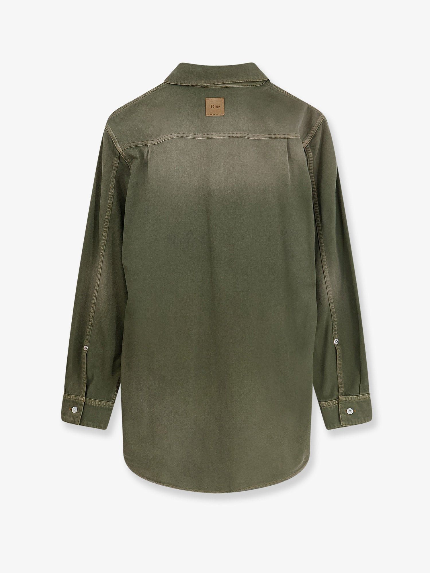 Dior Cotton Shirt With Dior Patch Size S / US 4 / IT 40 - 2 Thumbnail