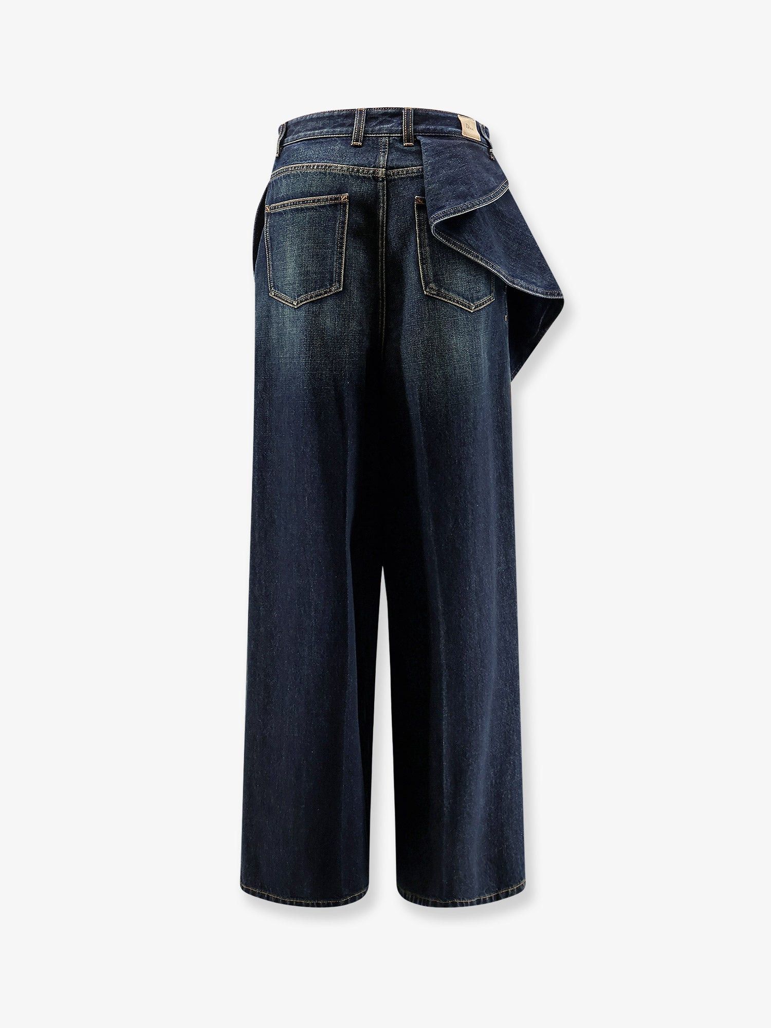 Dior Draped Flared Jeans Size 28" / US 6 / IT 42 - 2 Thumbnail