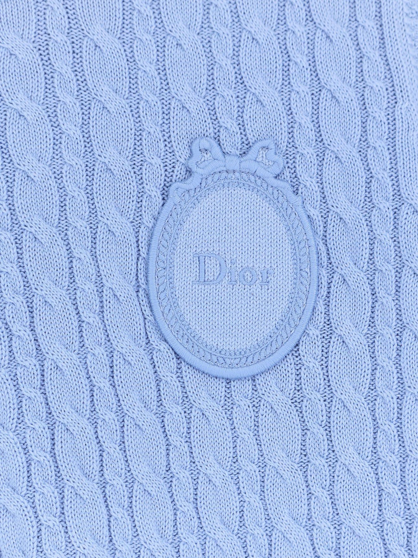 Dior Cotton And Wool Blend Dior Medaillon Sweater Size S / US 4 / IT 40 - 3 Thumbnail