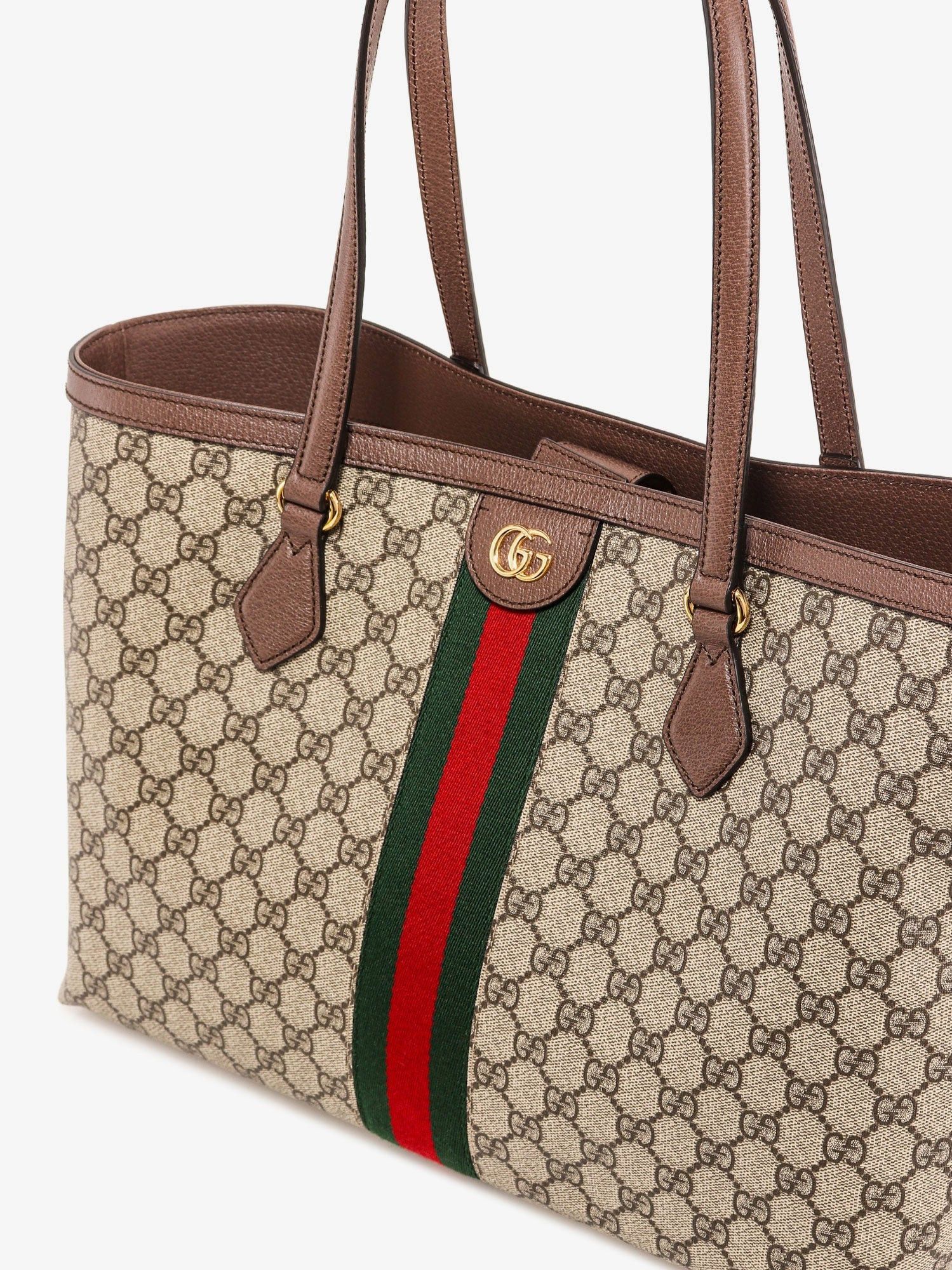Gucci Coated Canvas Ophidia Shopping Bag With Supreme Gg Fabric Size ONE SIZE - 4 Thumbnail