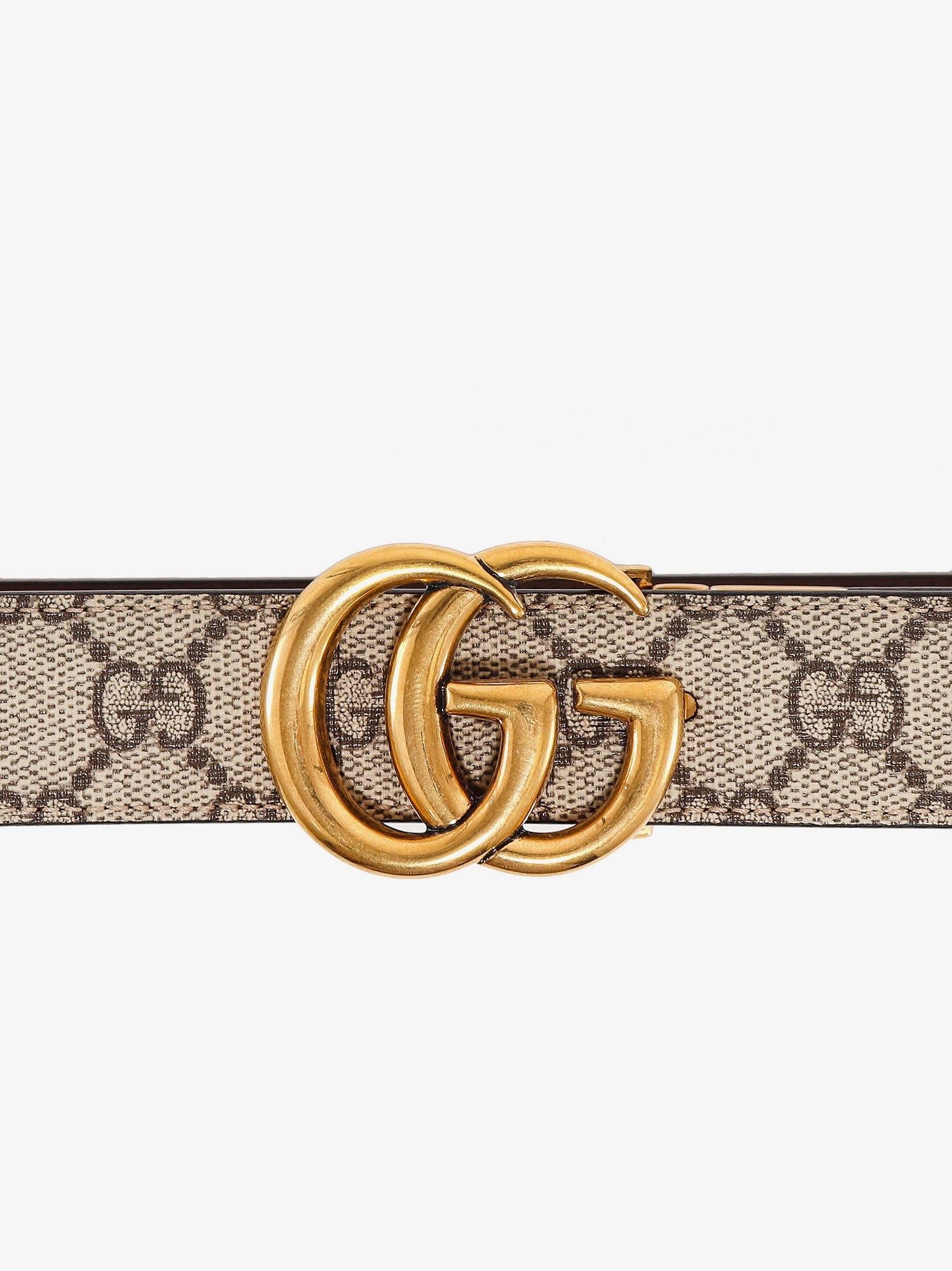 Gucci Leather And Gg Supreme Fabric Gg Belt Size ONE SIZE - 2 Thumbnail