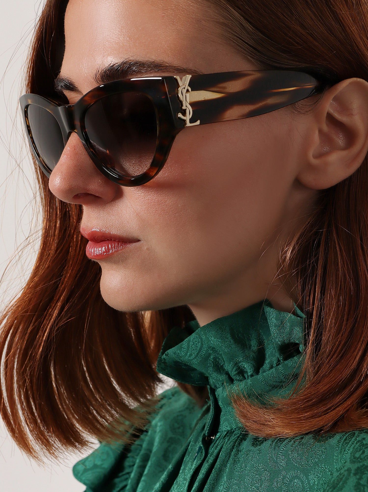 Saint Laurent Paris Acetate Sunglasses Size ONE SIZE - 2 Thumbnail