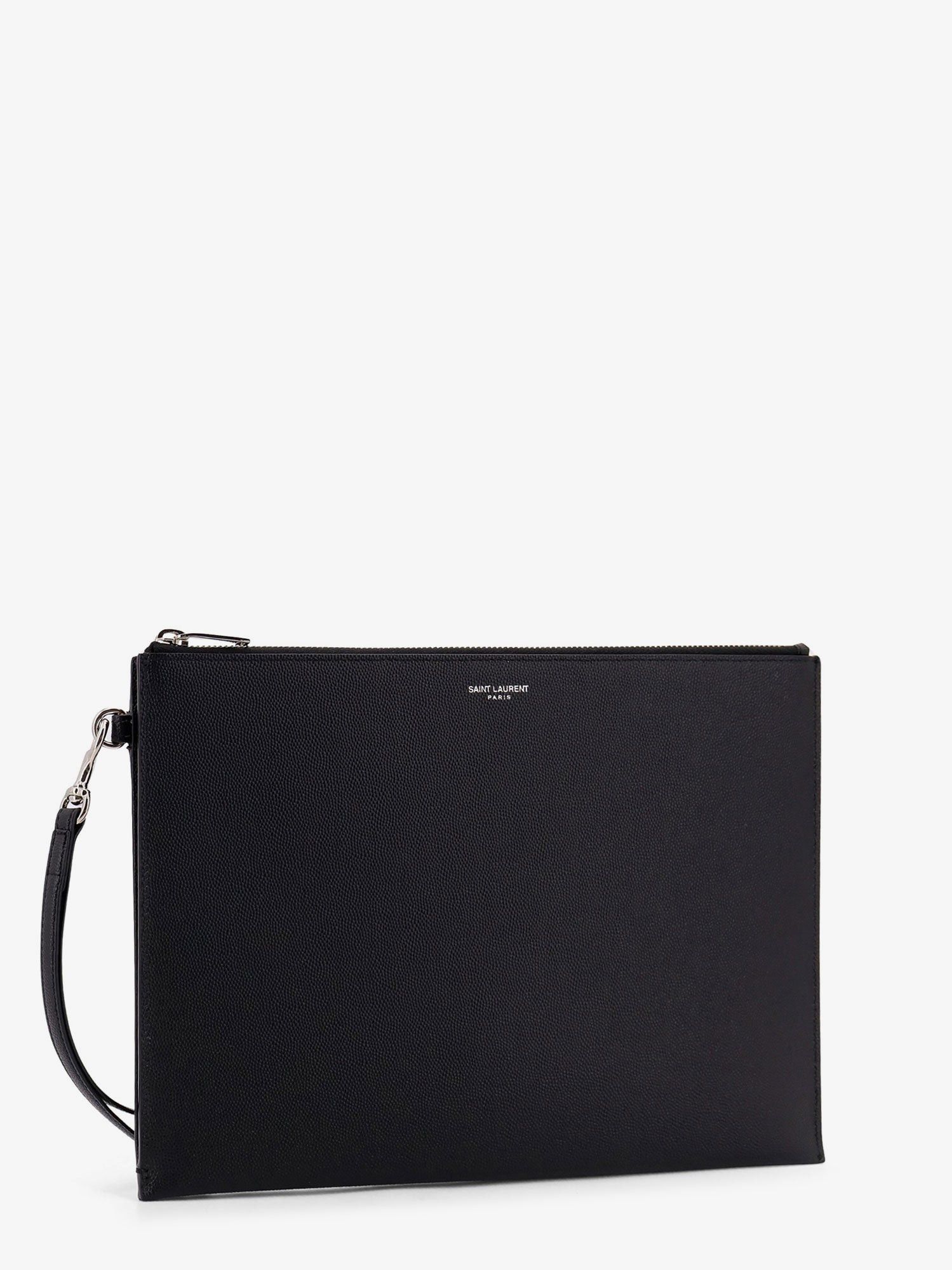 Saint Laurent Paris Leather Clutch Size ONE SIZE - 3 Thumbnail