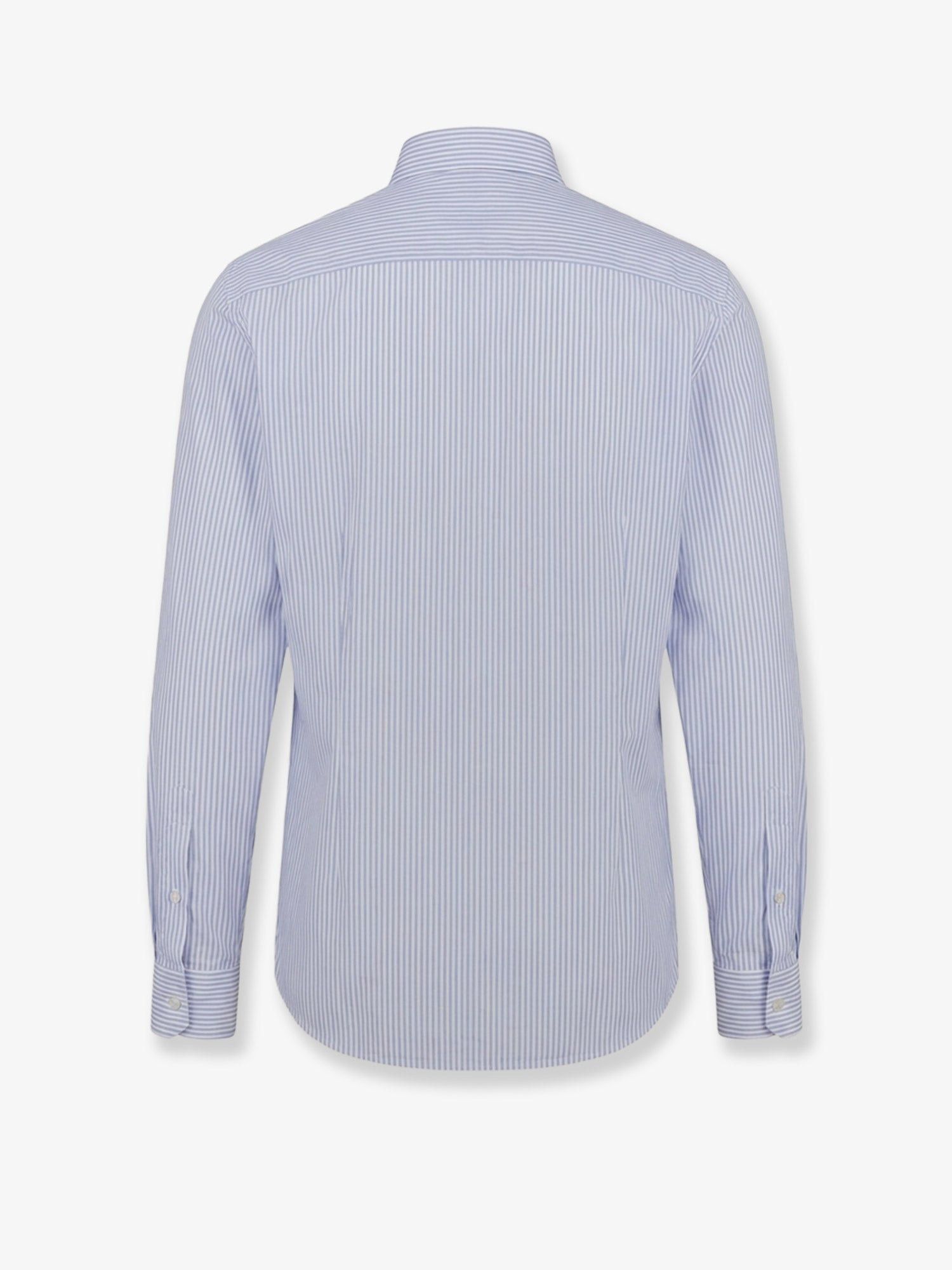Dior Cotton Shirt With Striped Motif Size US M / EU 48-50 / 2 - 2 Thumbnail