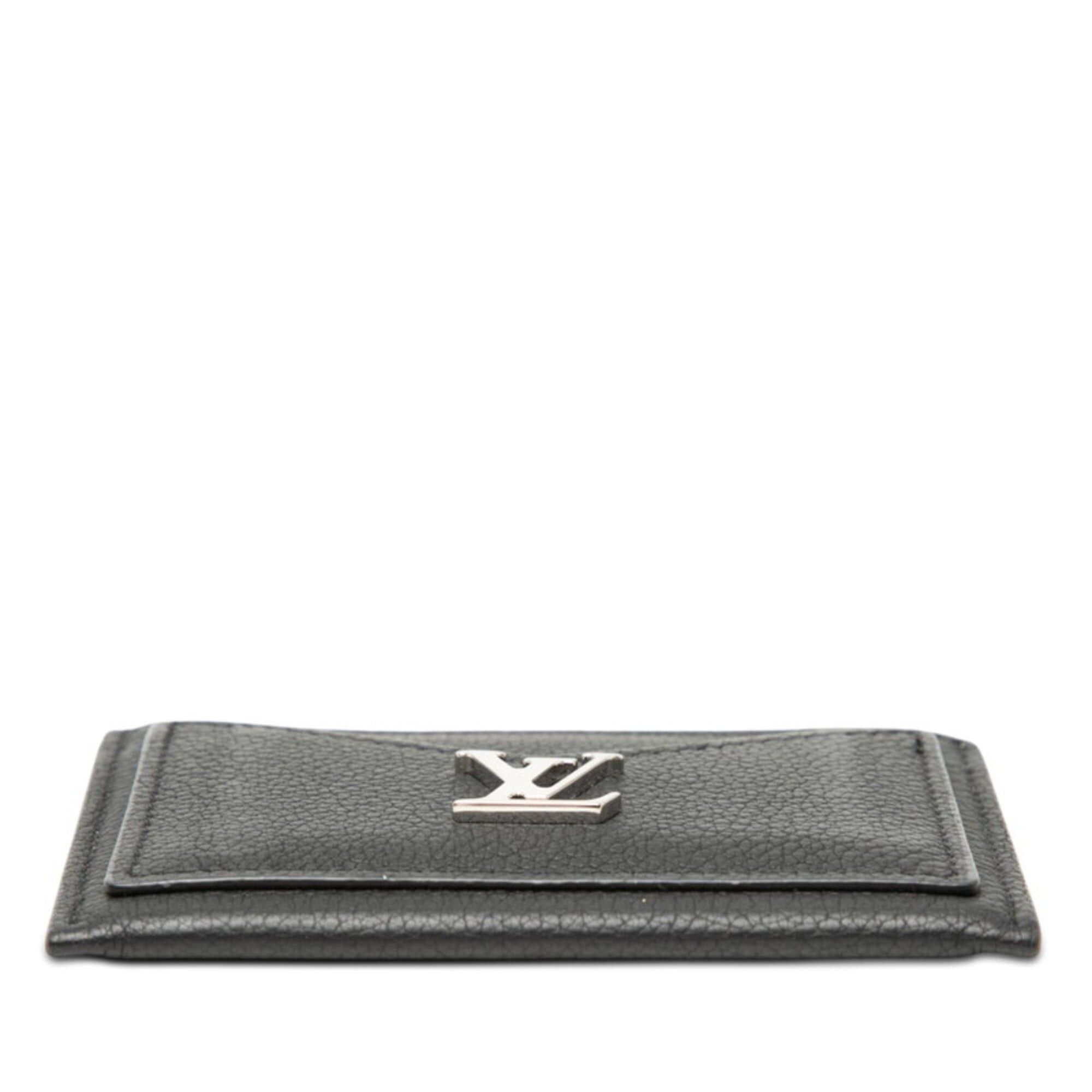 Louis Vuitton Louis Vuitton Portecarte Lockme Business Card Holder/Card Case M68556 Noir Black Leather Women's LOUIS VUITTON Size ONE SIZE - 3 Thumbnail