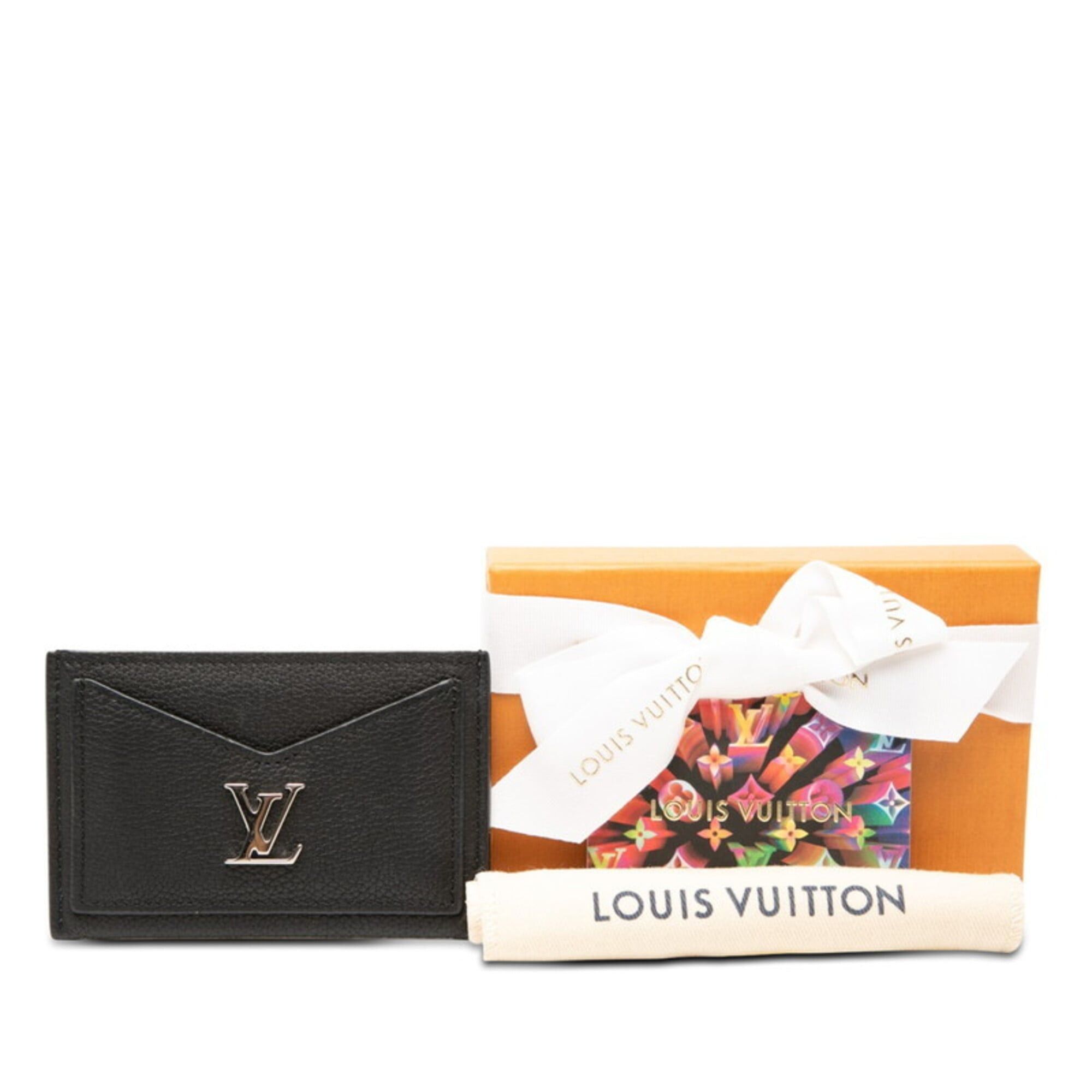 Louis Vuitton Louis Vuitton Portecarte Lockme Business Card Holder/Card Case M68556 Noir Black Leather Women's LOUIS VUITTON Size ONE SIZE - 8 Thumbnail