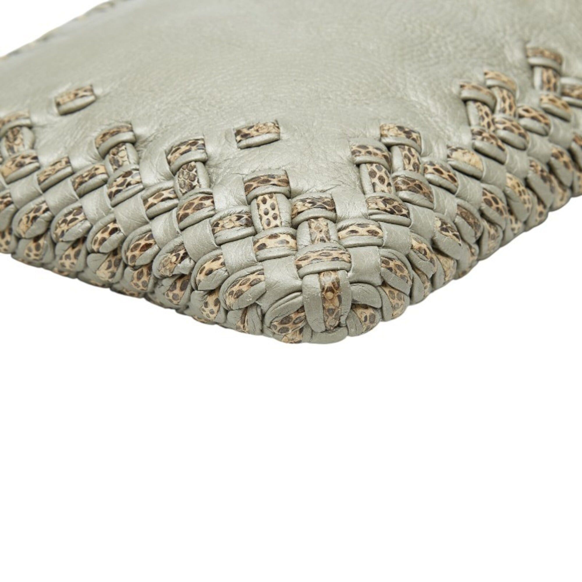 Bottega Veneta Bottega Veneta Clutch Bag, Second Gray Leather, Ayers, Women's BOTTEGAVENETA Size ONE SIZE - 5 Thumbnail