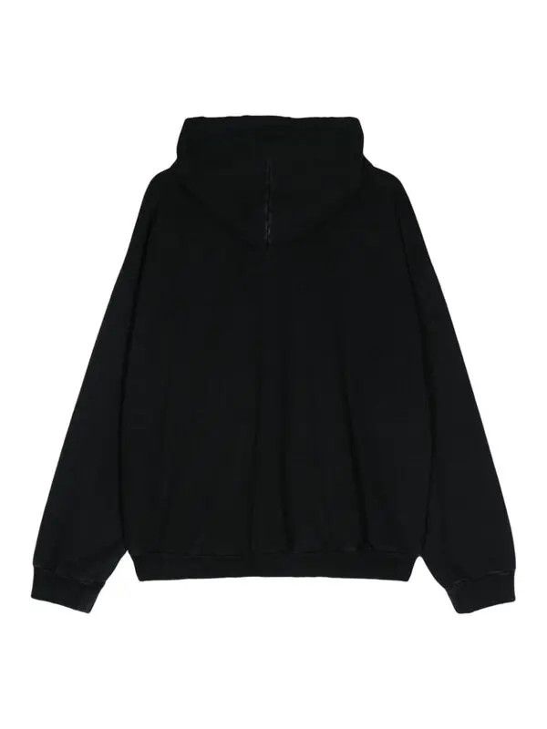 Balenciaga Diy College-Print Cotton Hoodie Size US M / EU 48-50 / 2 - 2 Thumbnail