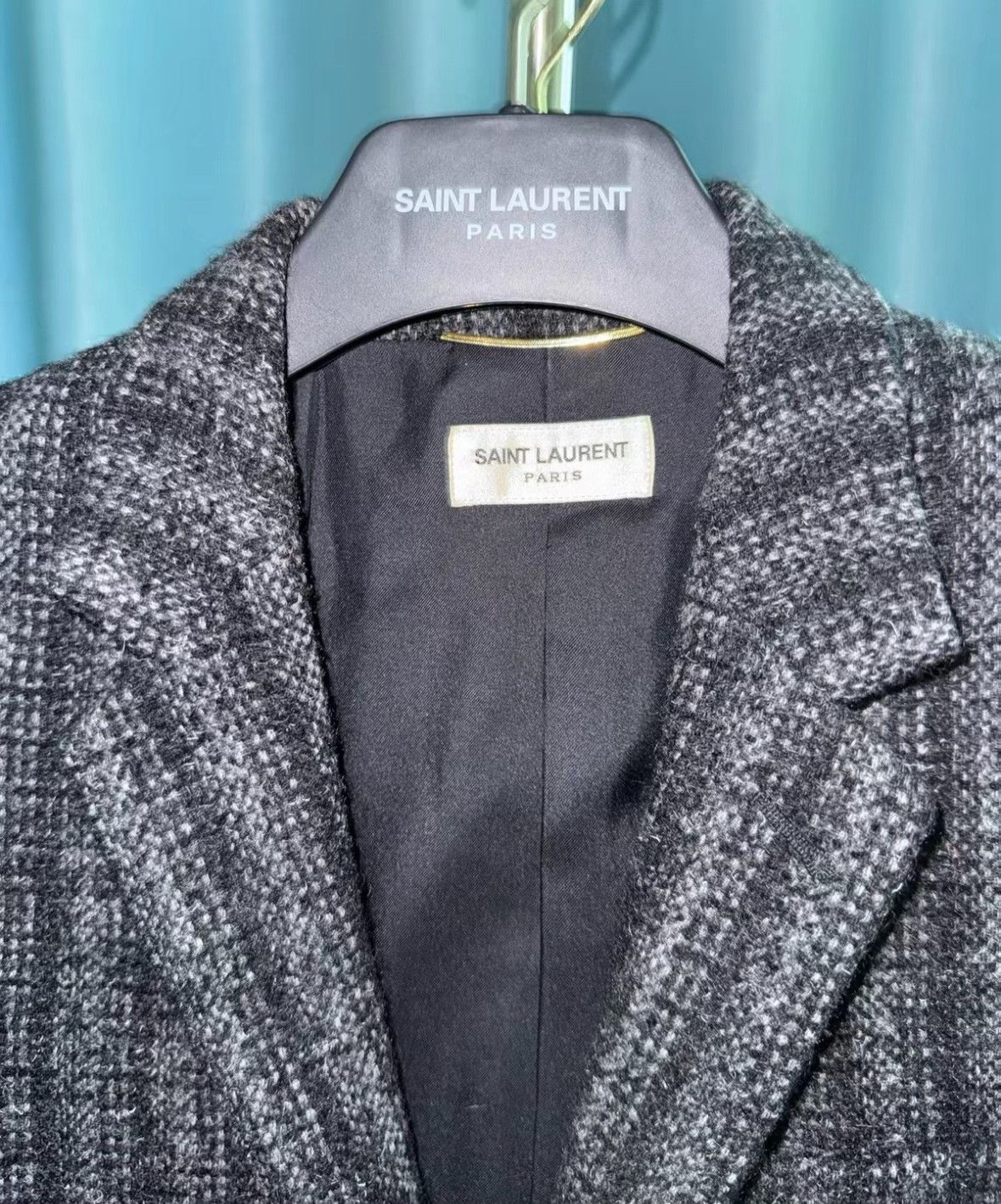 Saint Laurent Paris Saint Laurent 15FW Gray Pinstripe Wool Blazer Size US M / EU 48-50 / 2 - 3 Thumbnail