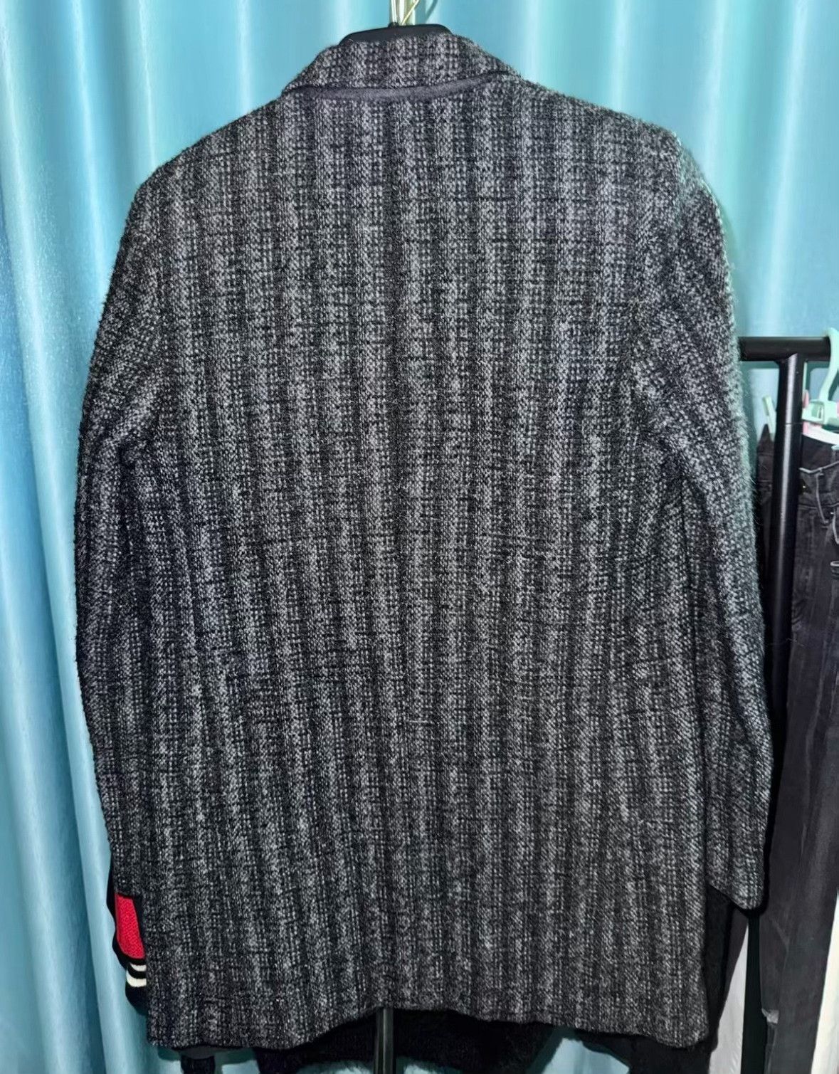 Saint Laurent Paris Saint Laurent 15FW Gray Pinstripe Wool Blazer Size US M / EU 48-50 / 2 - 2 Thumbnail