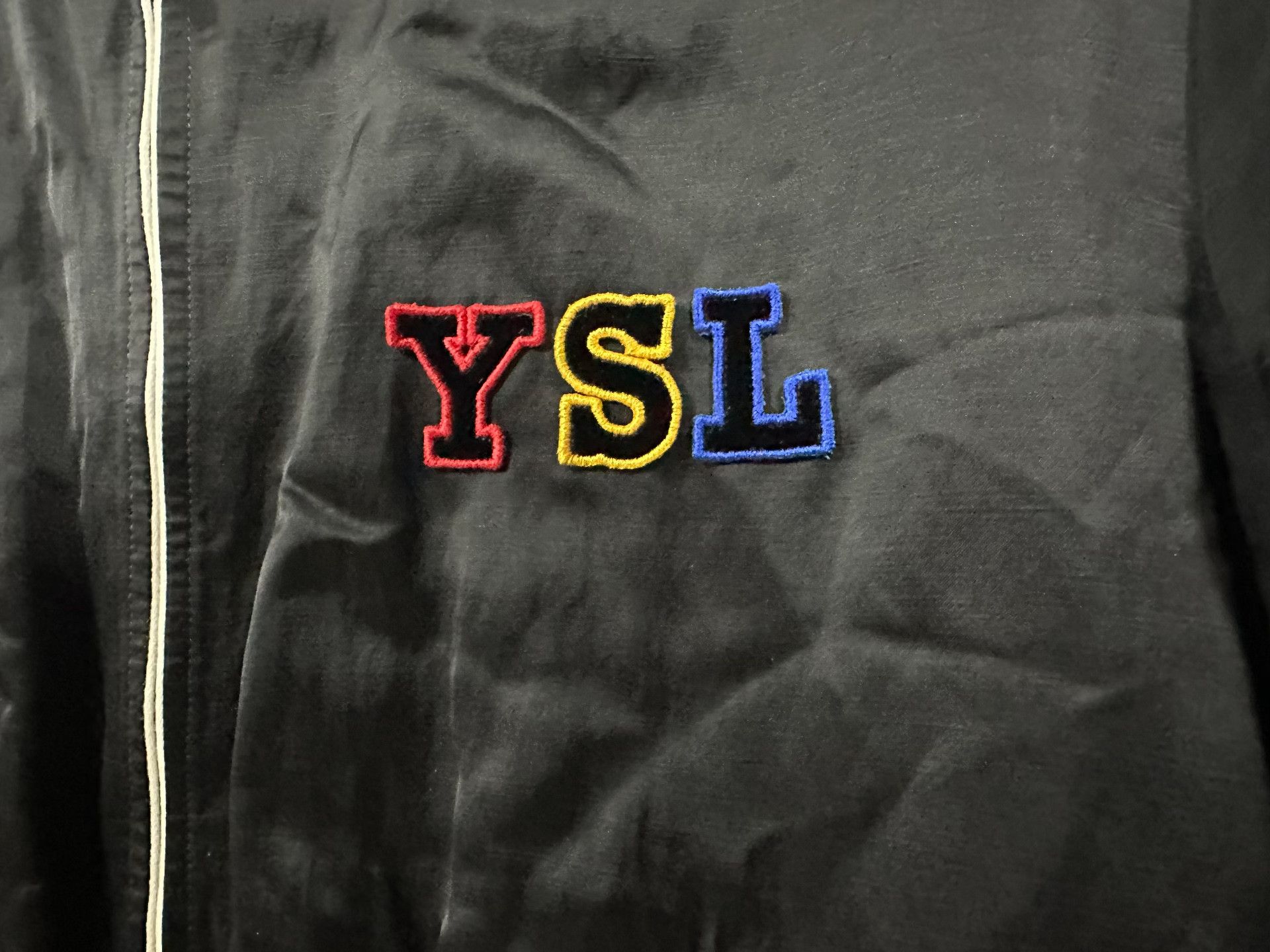 Saint Laurent Paris Saint Laurent YSL 21FW Satin Flight Jacket Size US M / EU 48-50 / 2 - 3 Thumbnail