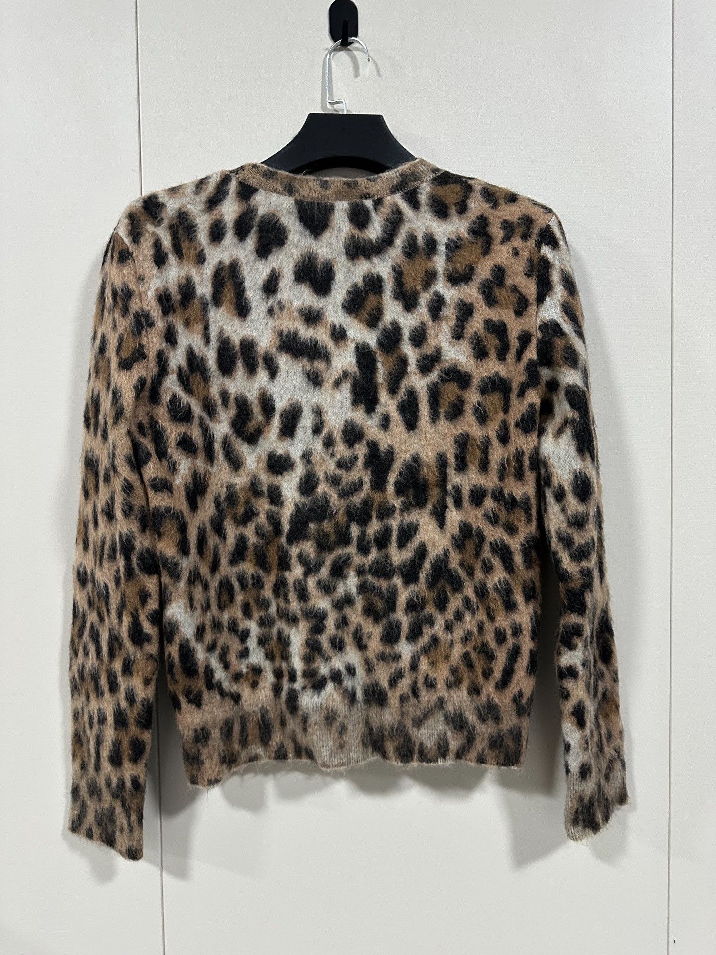 Saint Laurent Paris Saint Laurent Leopard Mohair Sweater Size L / US 10 / IT 46 - 2 Thumbnail