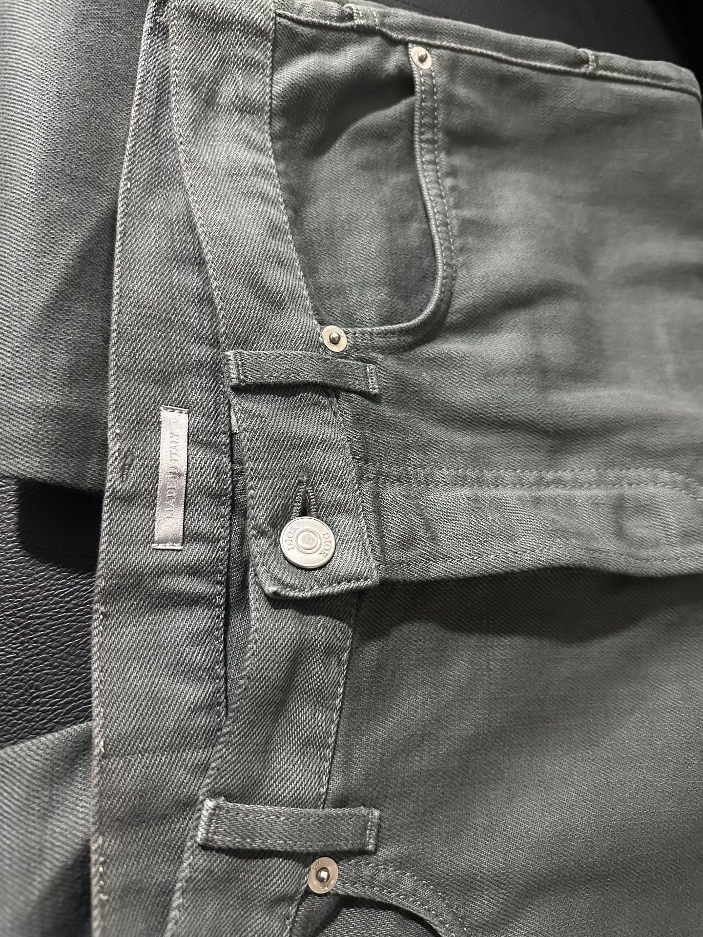 Dior Dior Homme 24FW Gray Cotton Pants Size US 29 - 3 Thumbnail