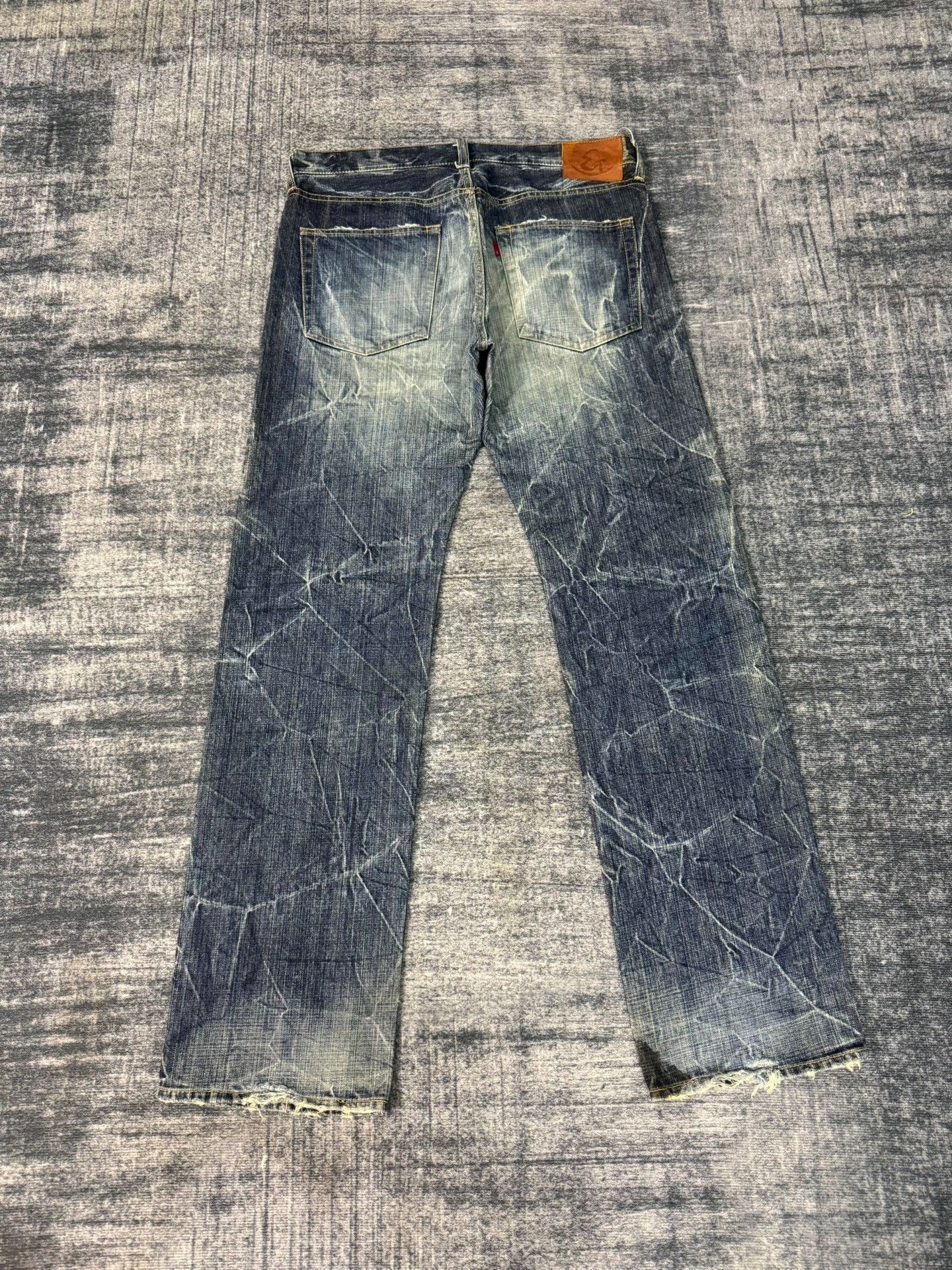 Vintage Vintage ETERNAL 00s Washed Retro Blue Jeans Size US 35 - 5 Thumbnail