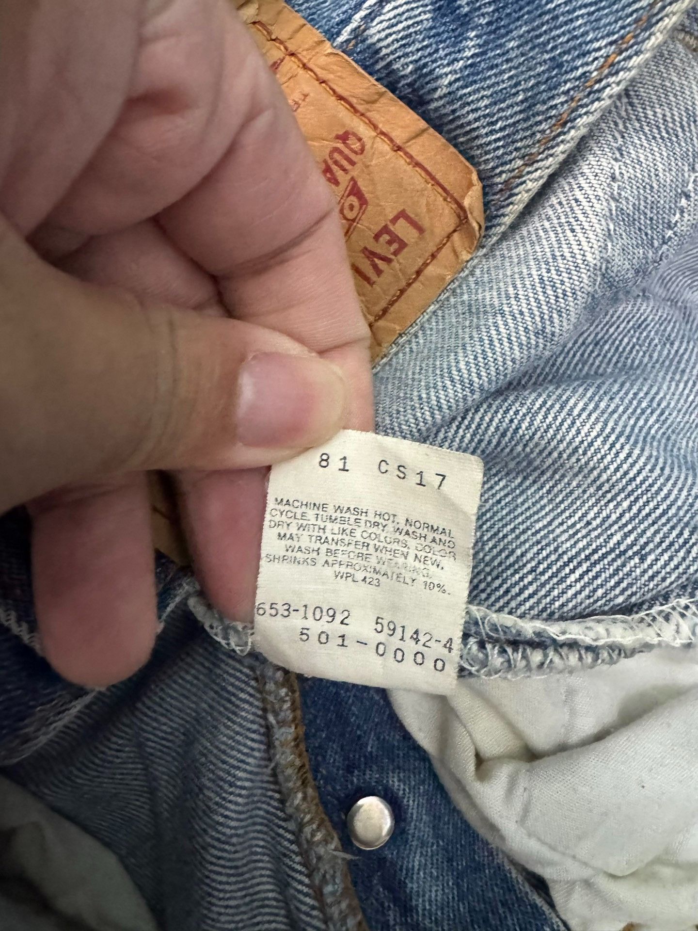 Vintage Vintage Levis 501 90s American Blue Jeans Size US 32 / EU 48 - 5 Thumbnail