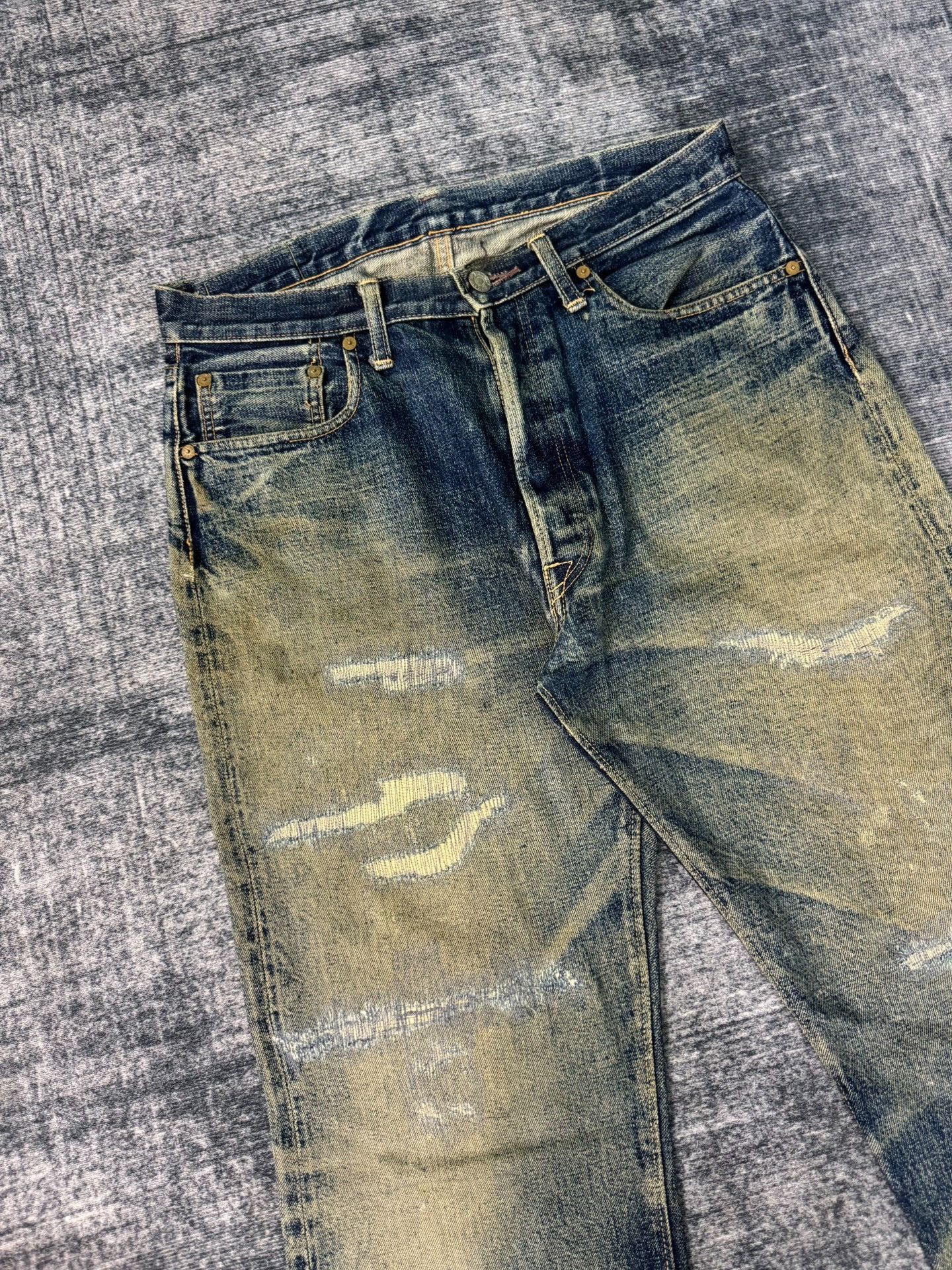 Vintage Vintage 90s Denim Jeans Size US 33 - 2 Thumbnail