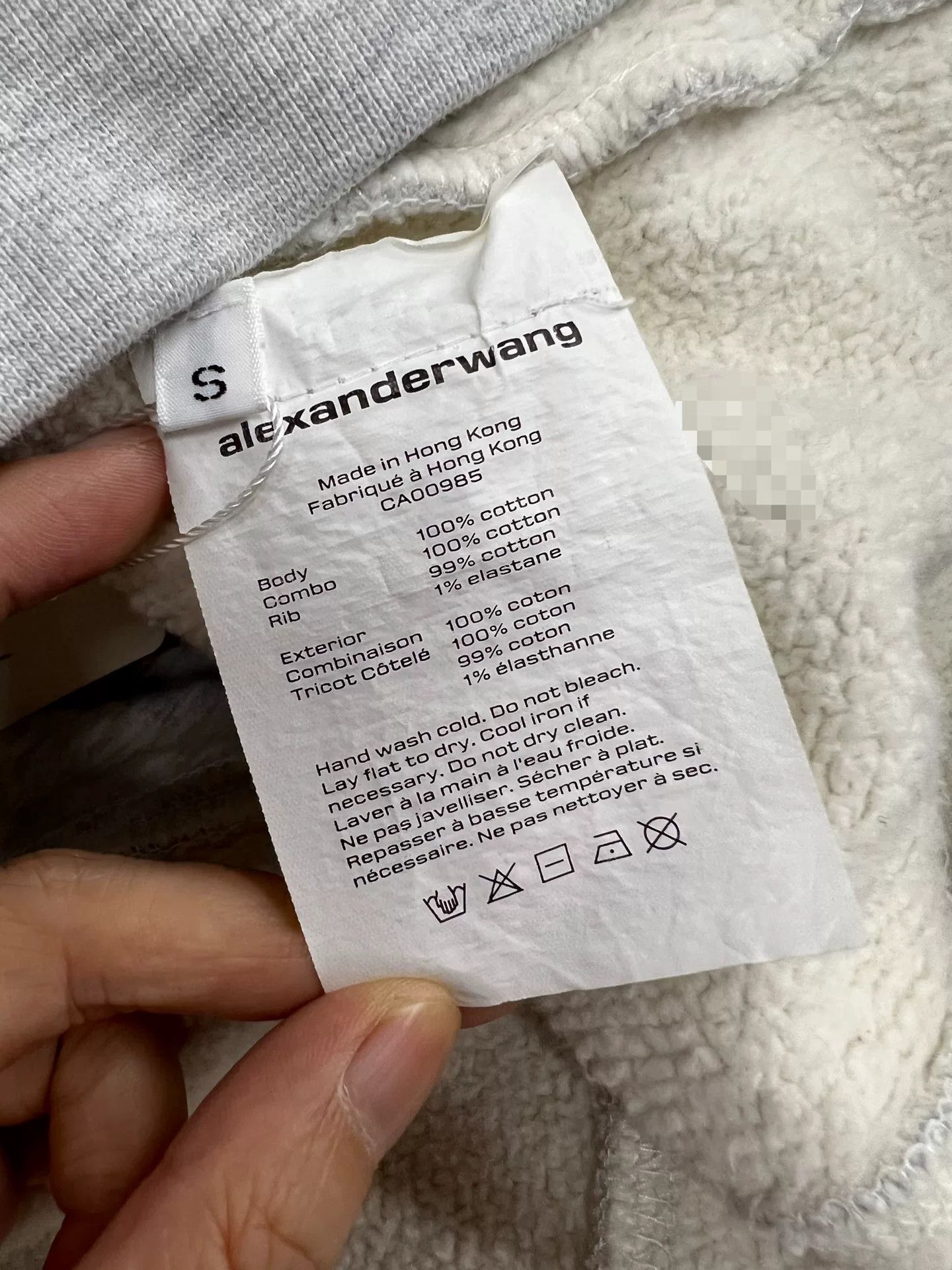 Alexander Wang Alexander Wang Gray Fleece Sweatshirt Size S / US 4 / IT 40 - 6 Thumbnail