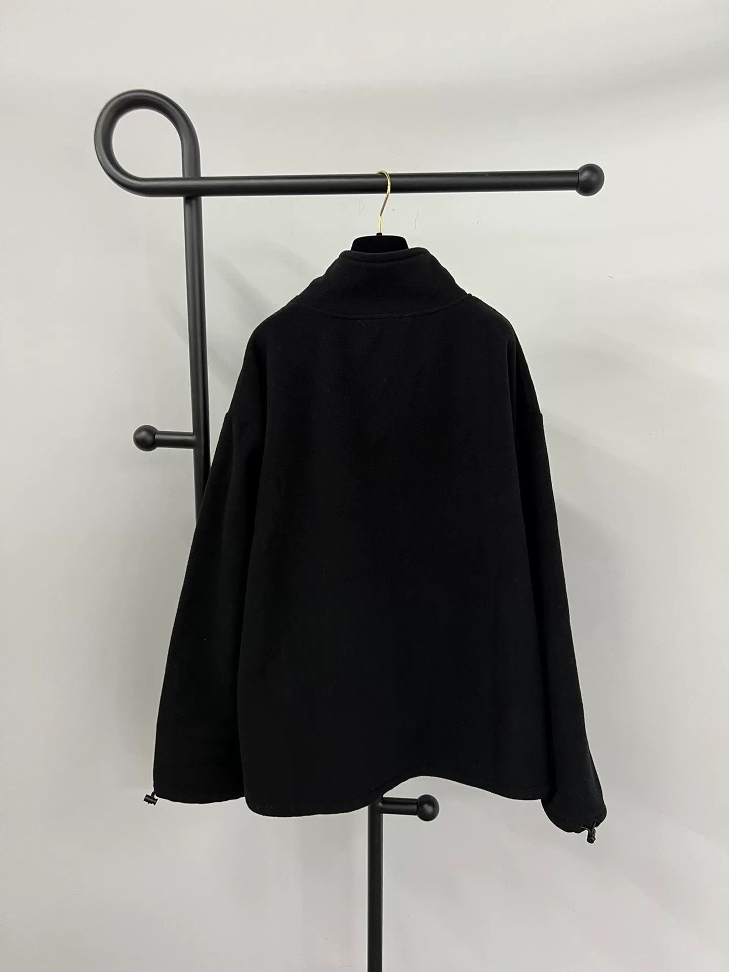 Miu Miu Miu Miu Black Half-Zip Fleece Sweatshirt Size S / US 4 / IT 40 - 2 Thumbnail