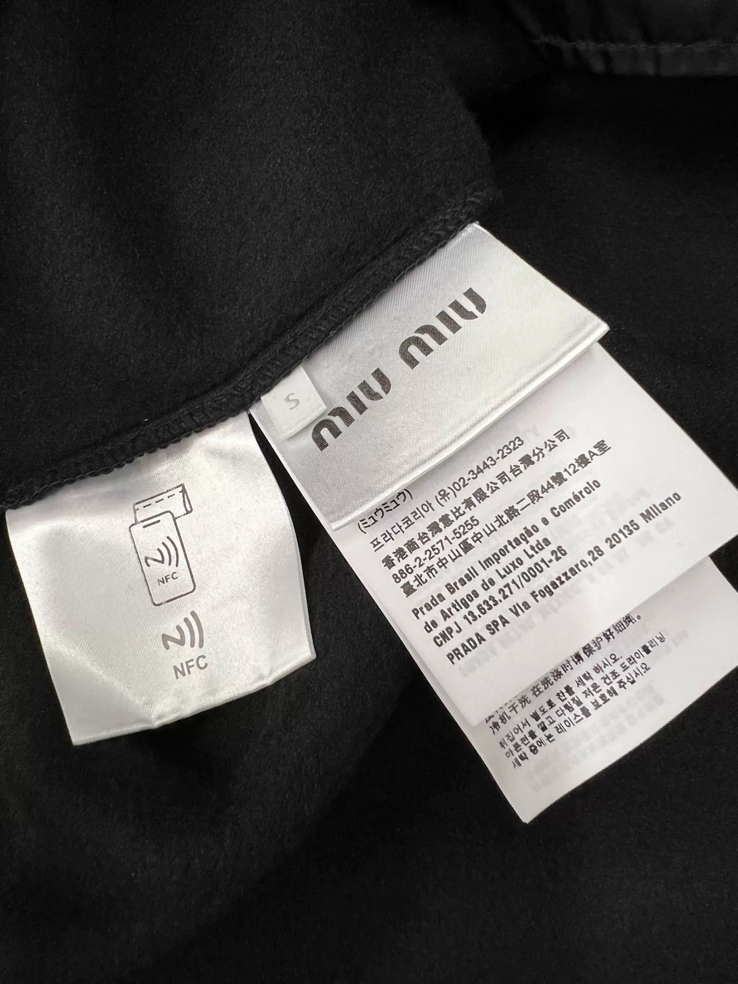 Miu Miu Miu Miu Black Half-Zip Fleece Sweatshirt Size S / US 4 / IT 40 - 5 Thumbnail