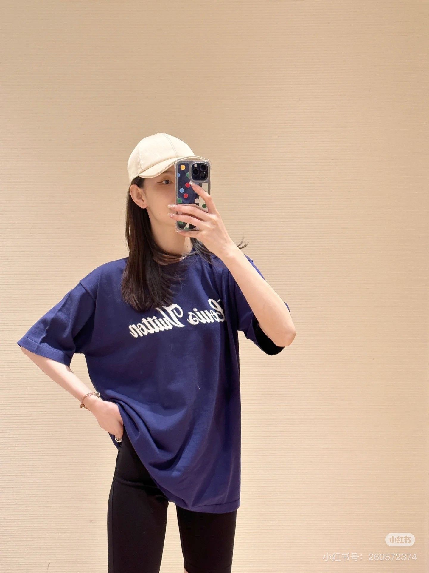 Louis Vuitton LV Blue Letter Print Knit T-Shirt Size US M / EU 48-50 / 2 - 8 Thumbnail