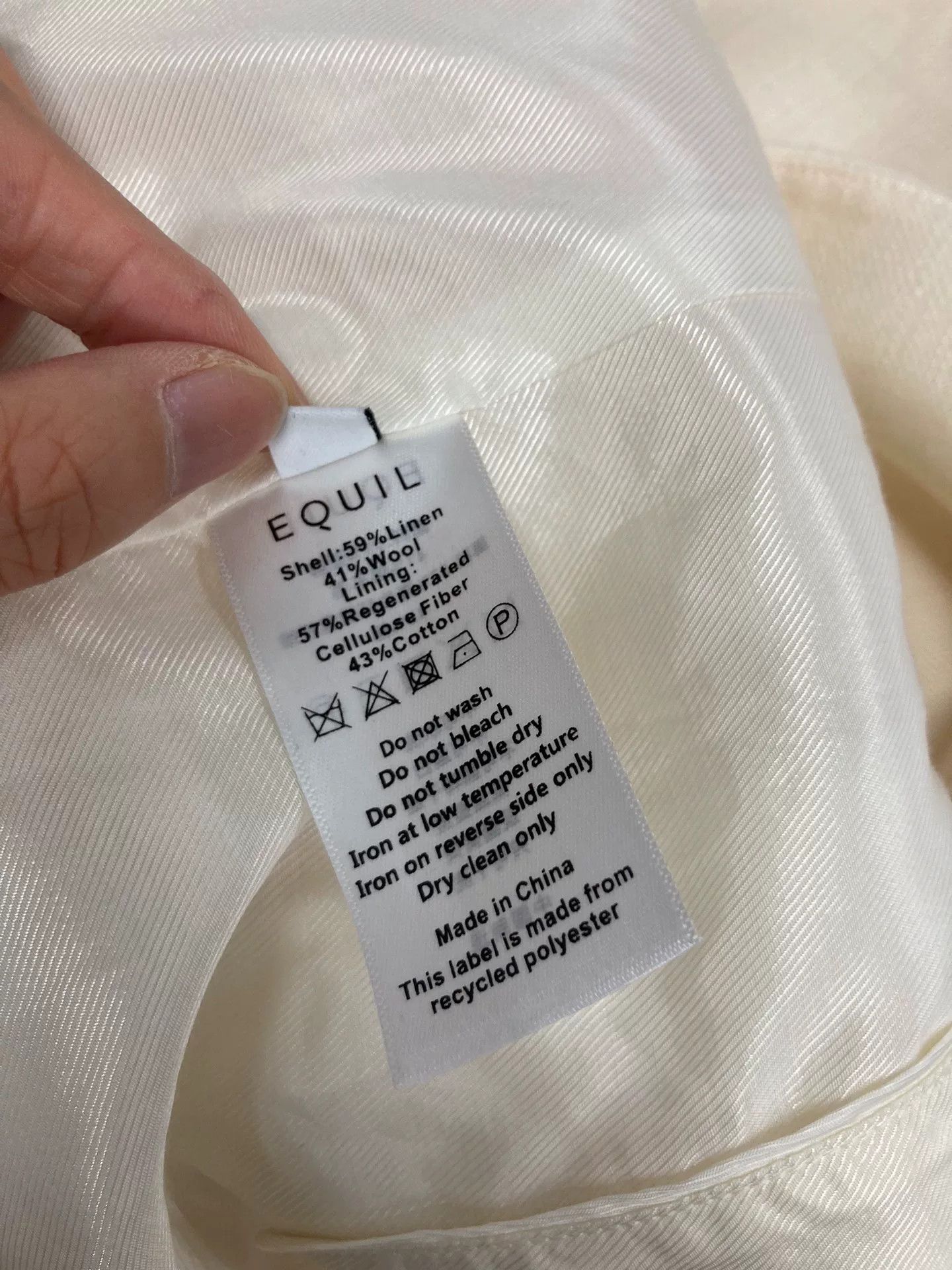 Equilibrio EQUIL White Linen Blazer Size M / US 6-8 / IT 42-44 - 7 Thumbnail