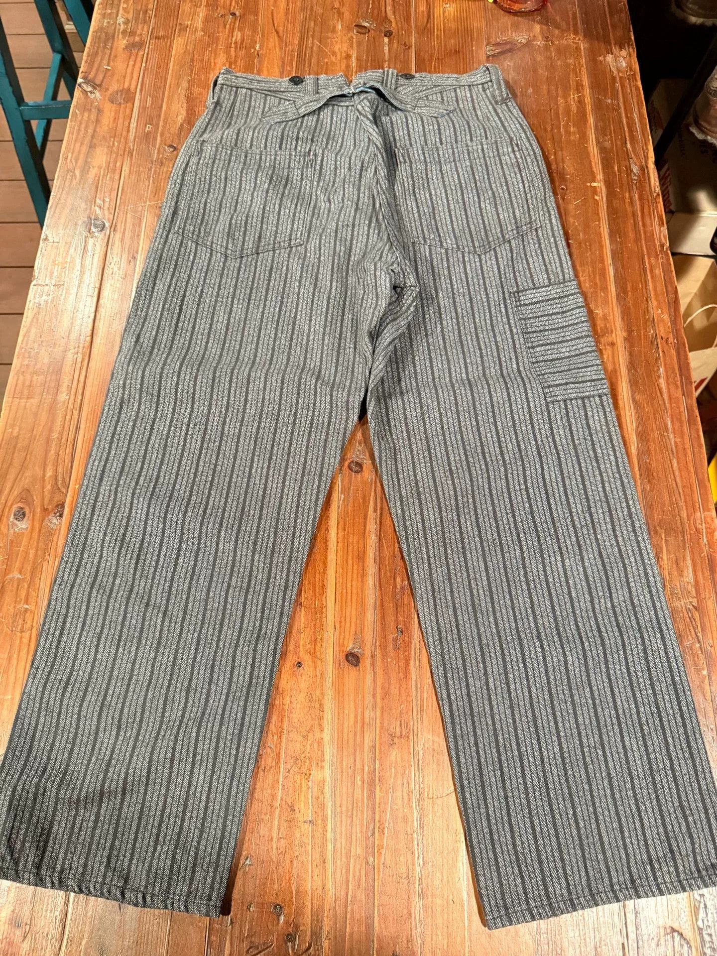 Freewheelers Freewheelers Gray Striped Work Pants 30 Size US 30 / EU 46 - 2 Thumbnail