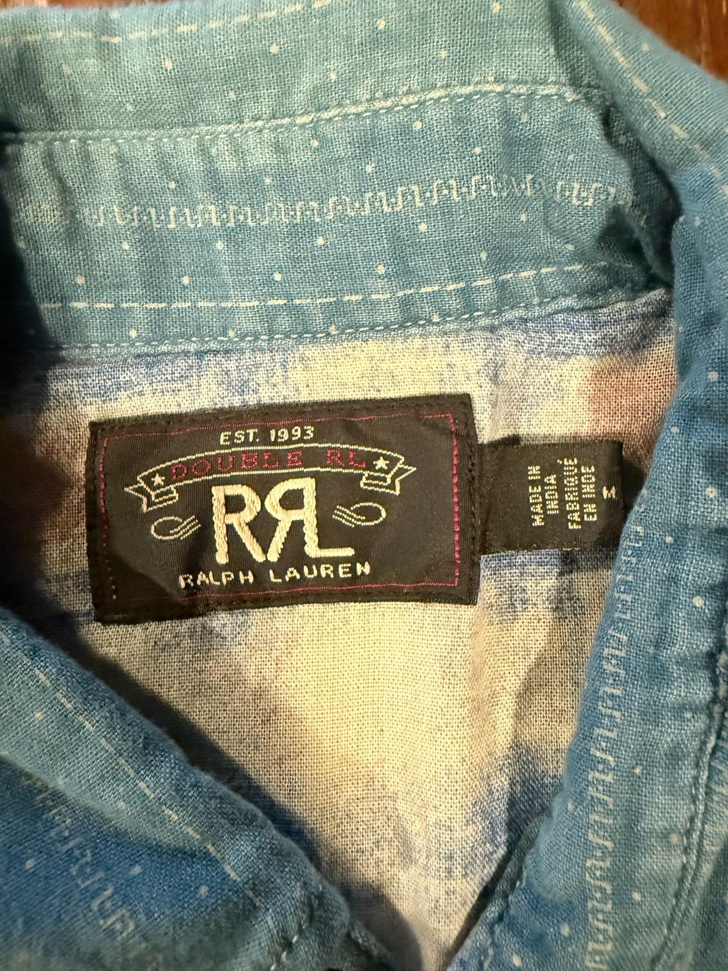 RRL Ralph Lauren RRL Ralph Lauren Classic Striped Shirt Size US M / EU 48-50 / 2 - 3 Thumbnail