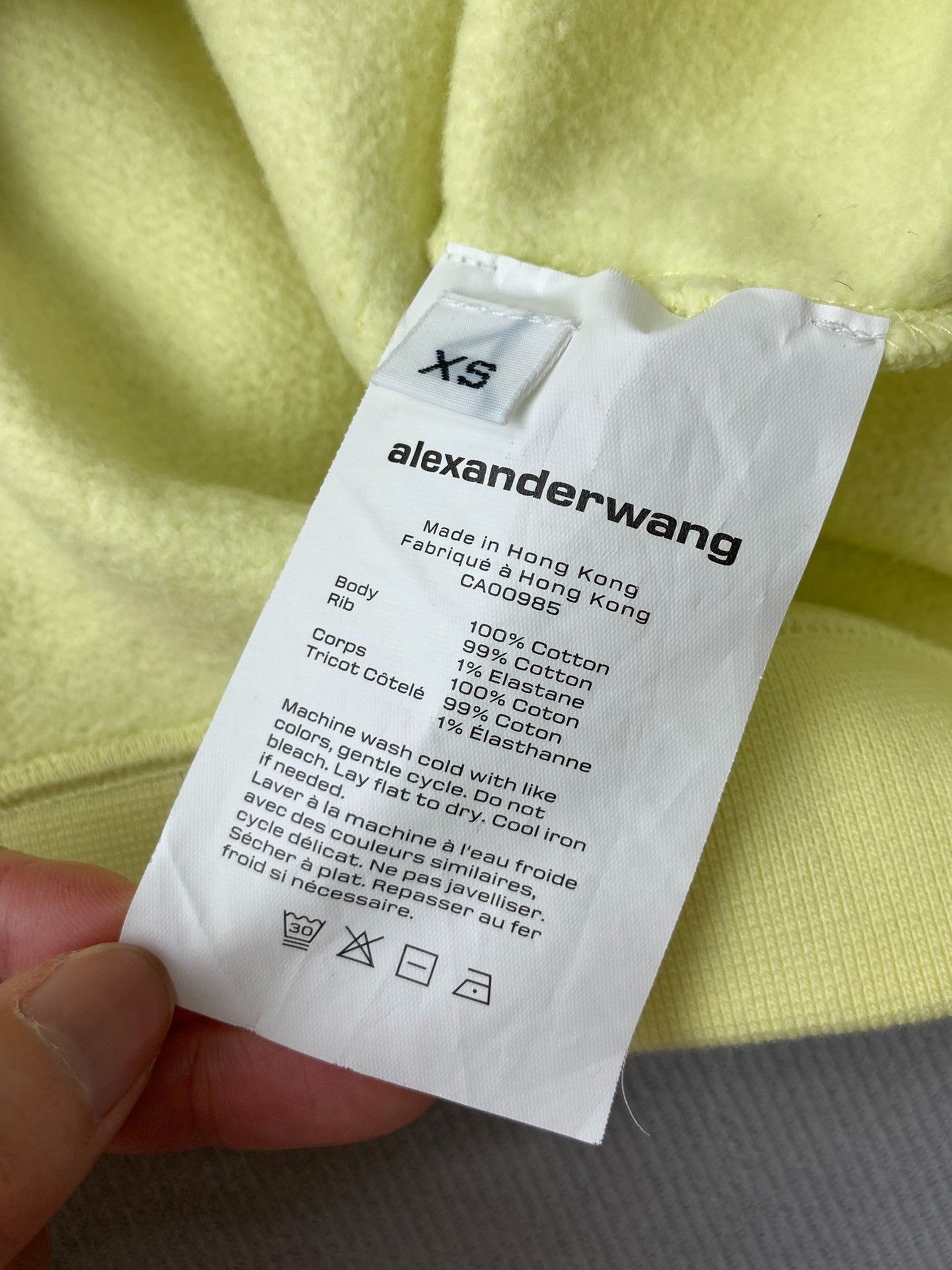 Alexander Wang Alexander Wang Neon Green Sweatshirt Size XS / US 0-2 / IT 36-38 - 5 Thumbnail