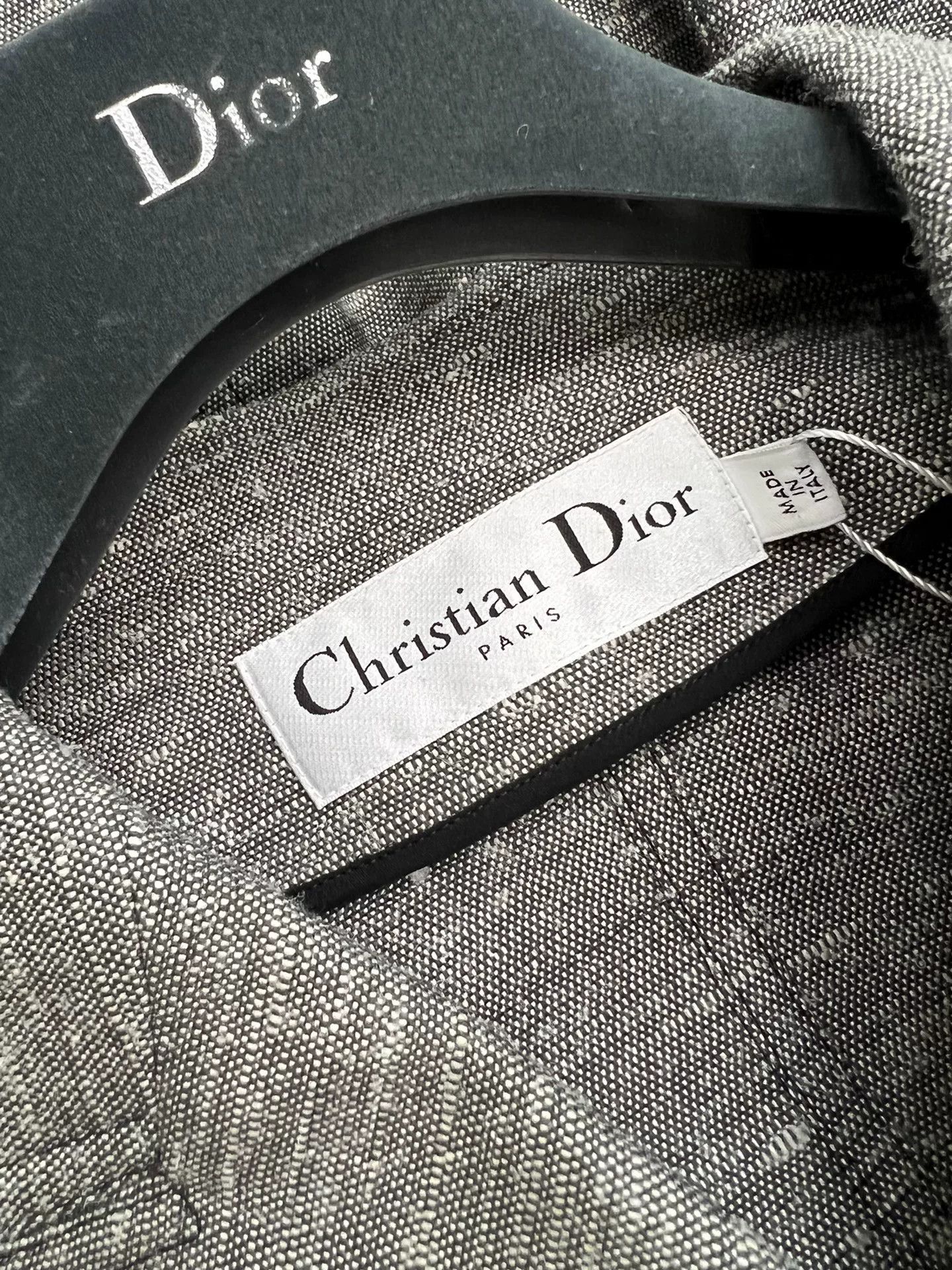 Dior Dior Gray Double-Breasted Peak Lapel Blazer Size US XXS / EU 40 - 5 Thumbnail