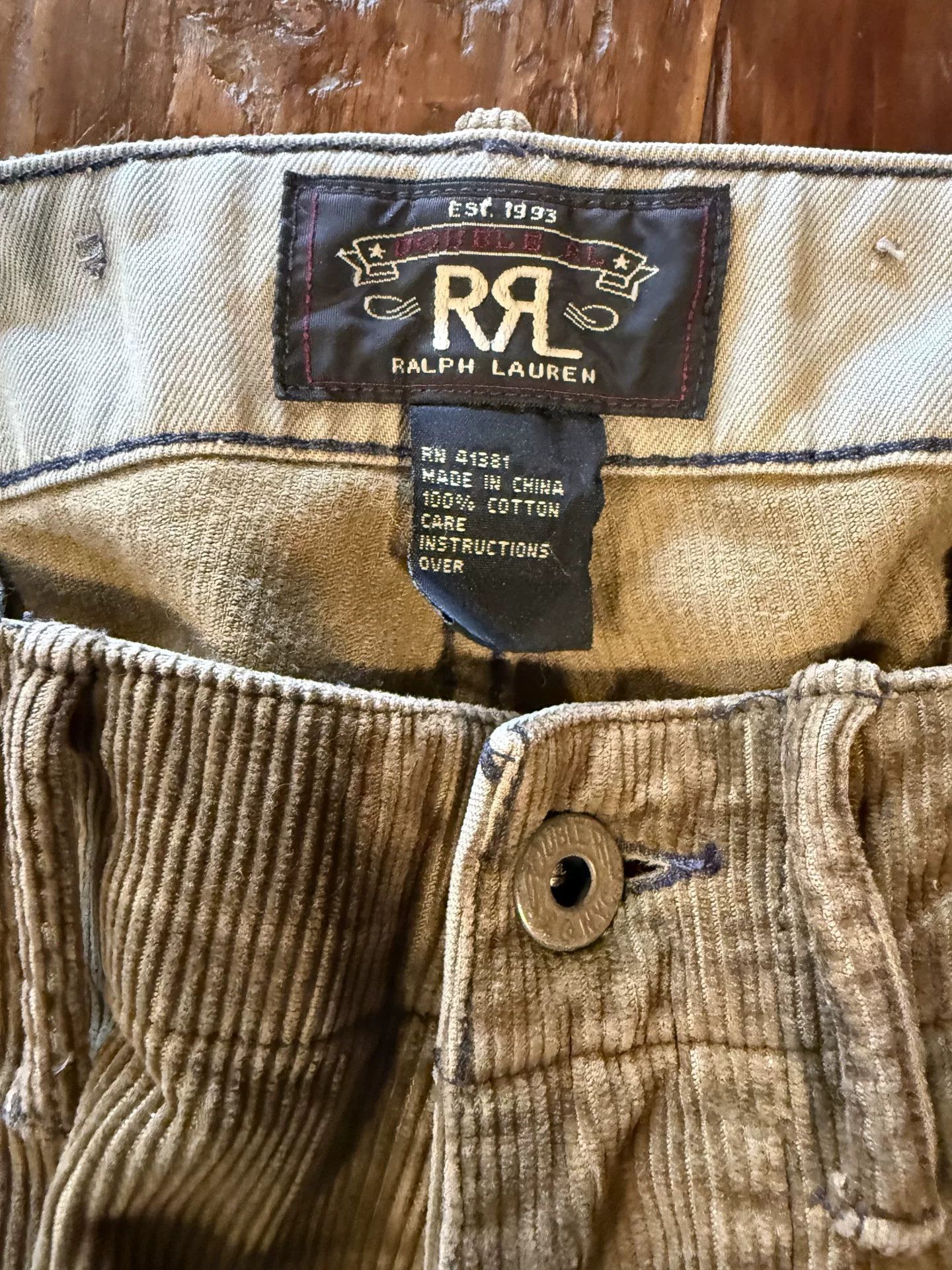 RRL Ralph Lauren RRL Ralph Lauren Corduroy Work Pants Size US 30 / EU 46 - 3 Thumbnail