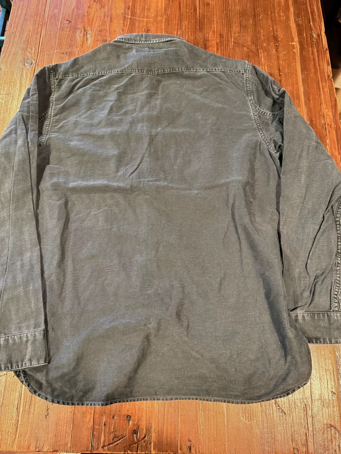 RRL Ralph Lauren RRL Ralph Lauren Black Washed Denim Shirt M Size US M / EU 48-50 / 2 - 2 Thumbnail