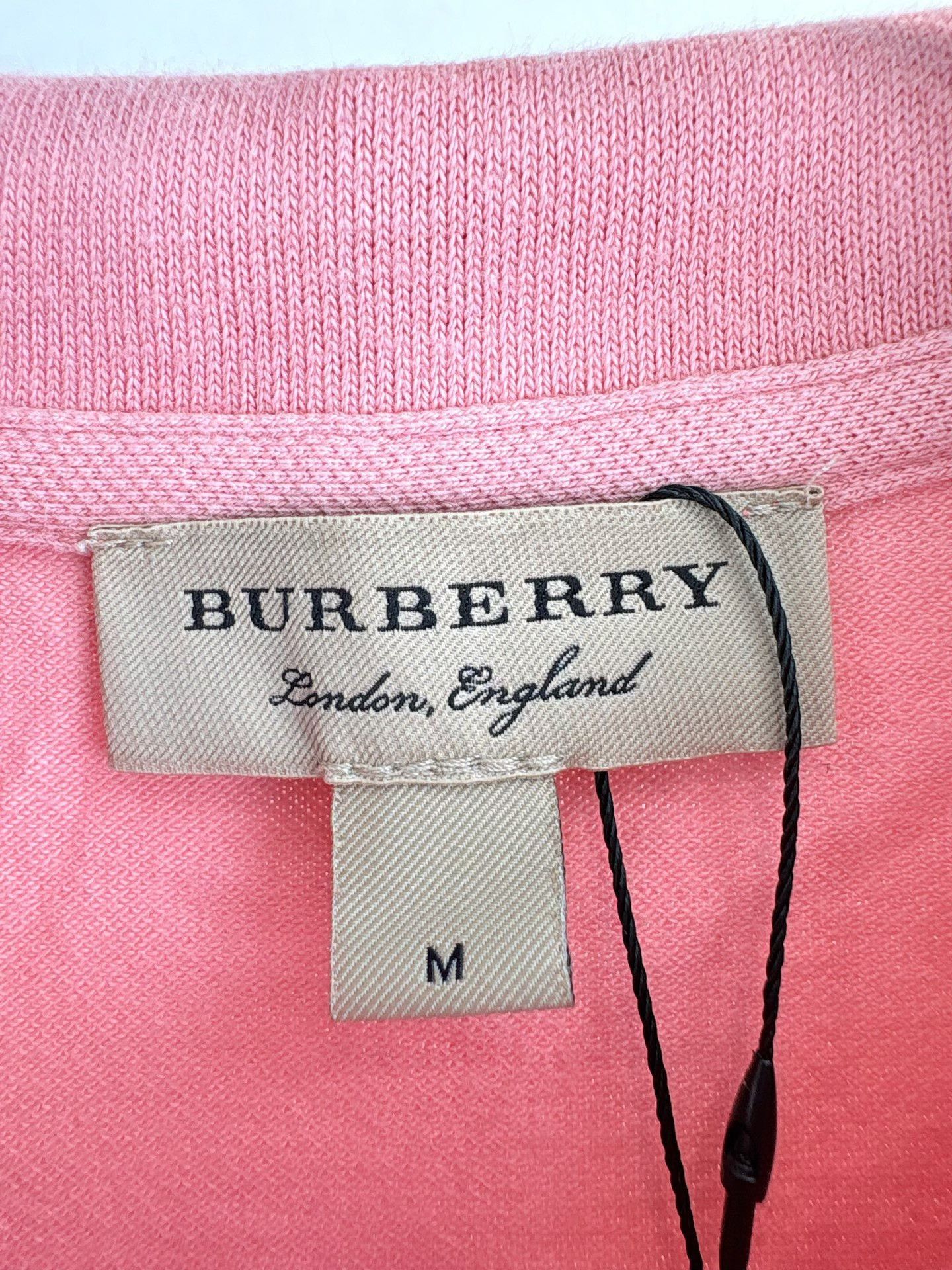 Burberry Burberry Pink Short-Sleeve Polo Size M / US 6-8 / IT 42-44 - 4 Thumbnail
