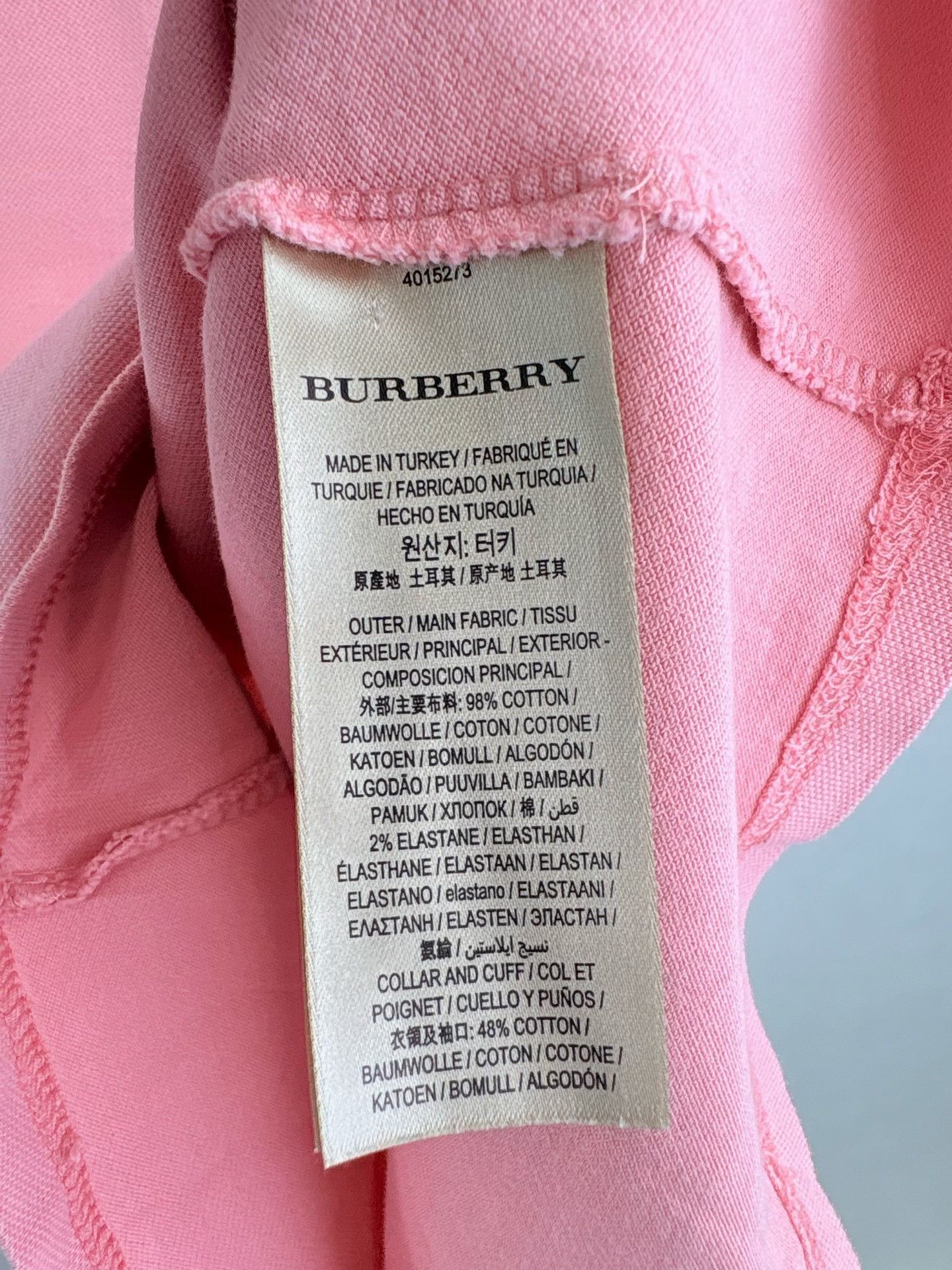 Burberry Burberry Pink Short-Sleeve Polo Size M / US 6-8 / IT 42-44 - 5 Thumbnail