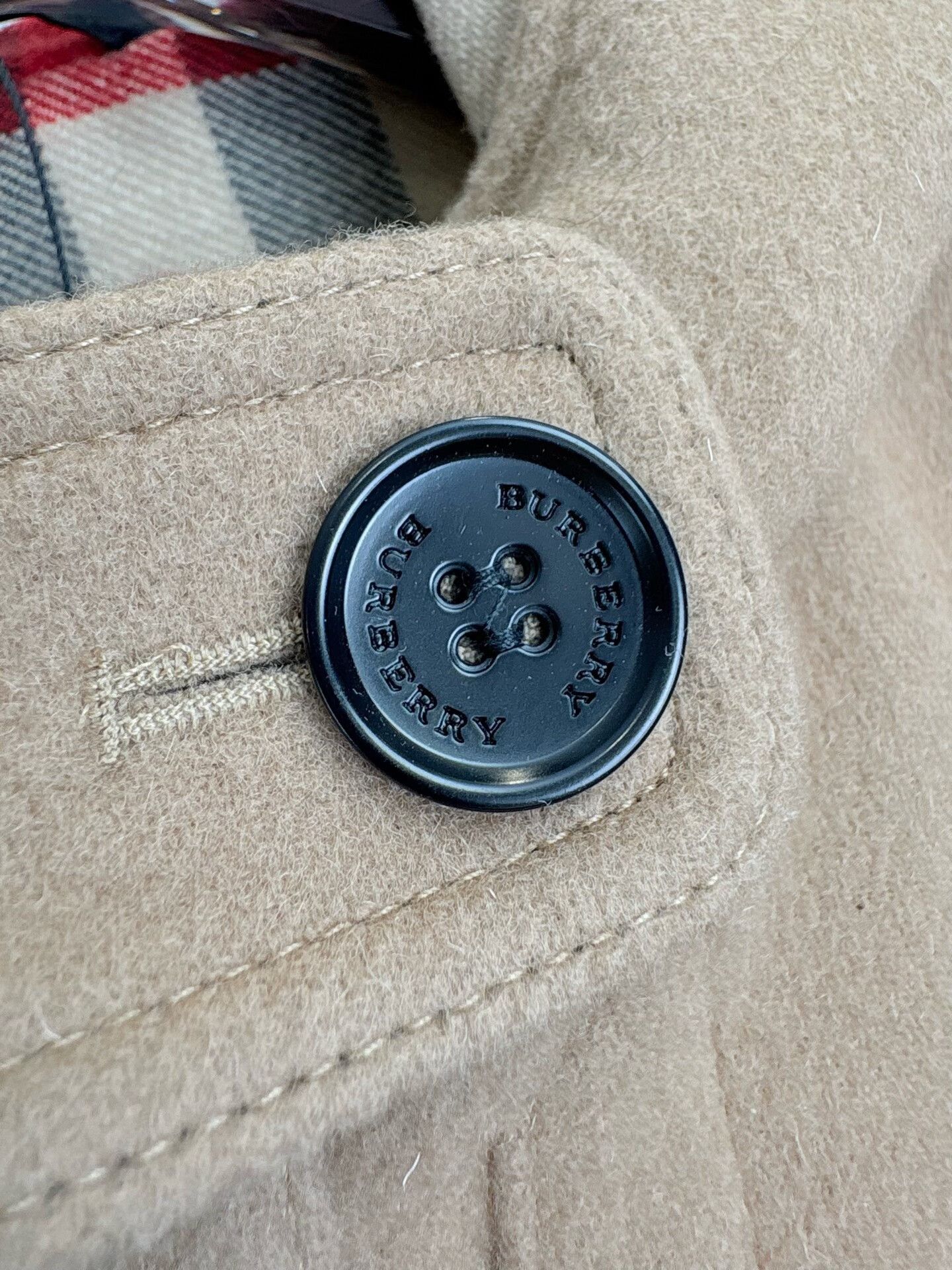 Burberry Burberry Beige Toggle Wool Coat UK10 Size S / US 4 / IT 40 - 3 Thumbnail