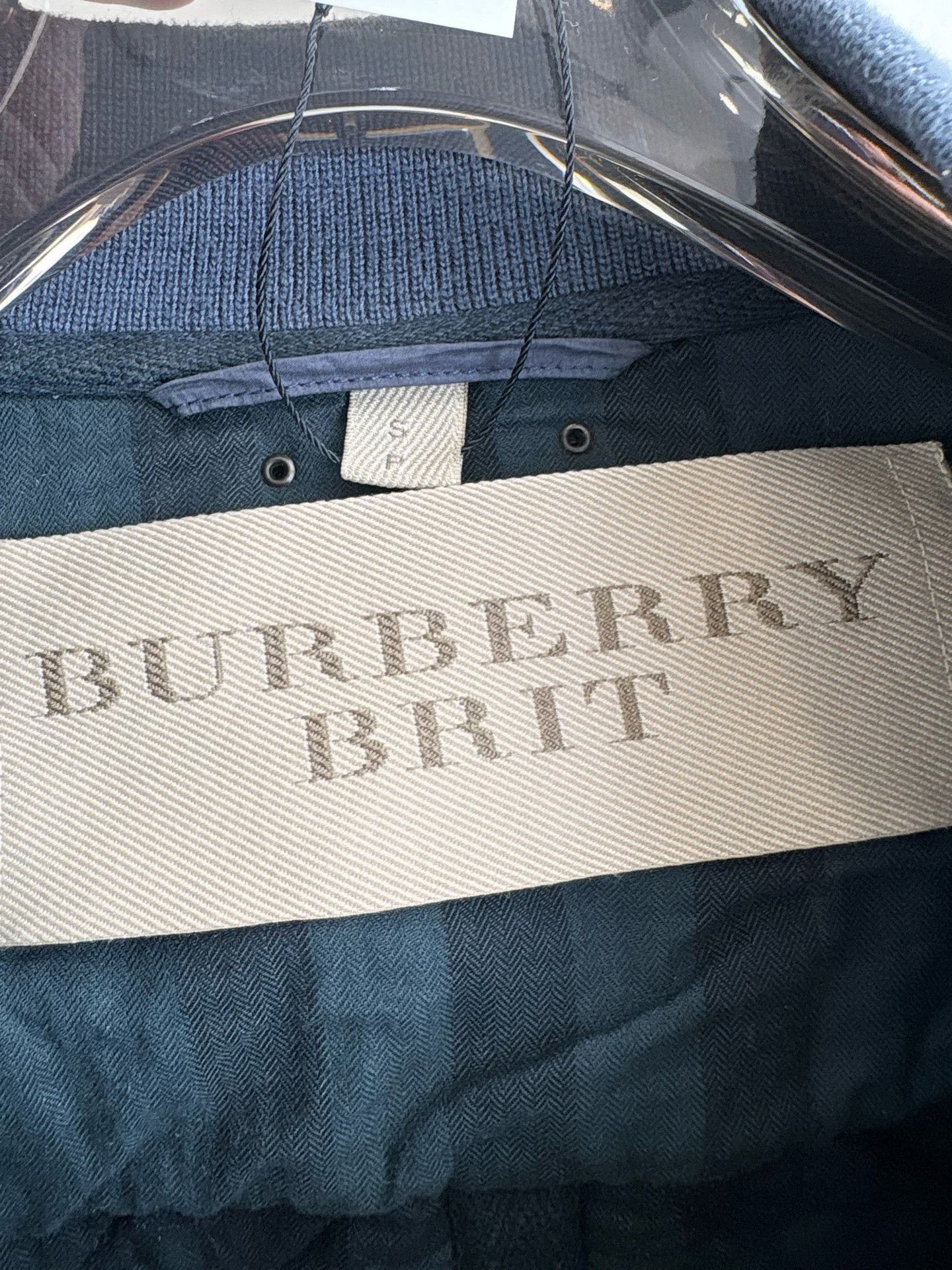 Burberry Burberry Deep Blue Diagonal Zip Cotton Jacket Size S / US 4 / IT 40 - 4 Thumbnail