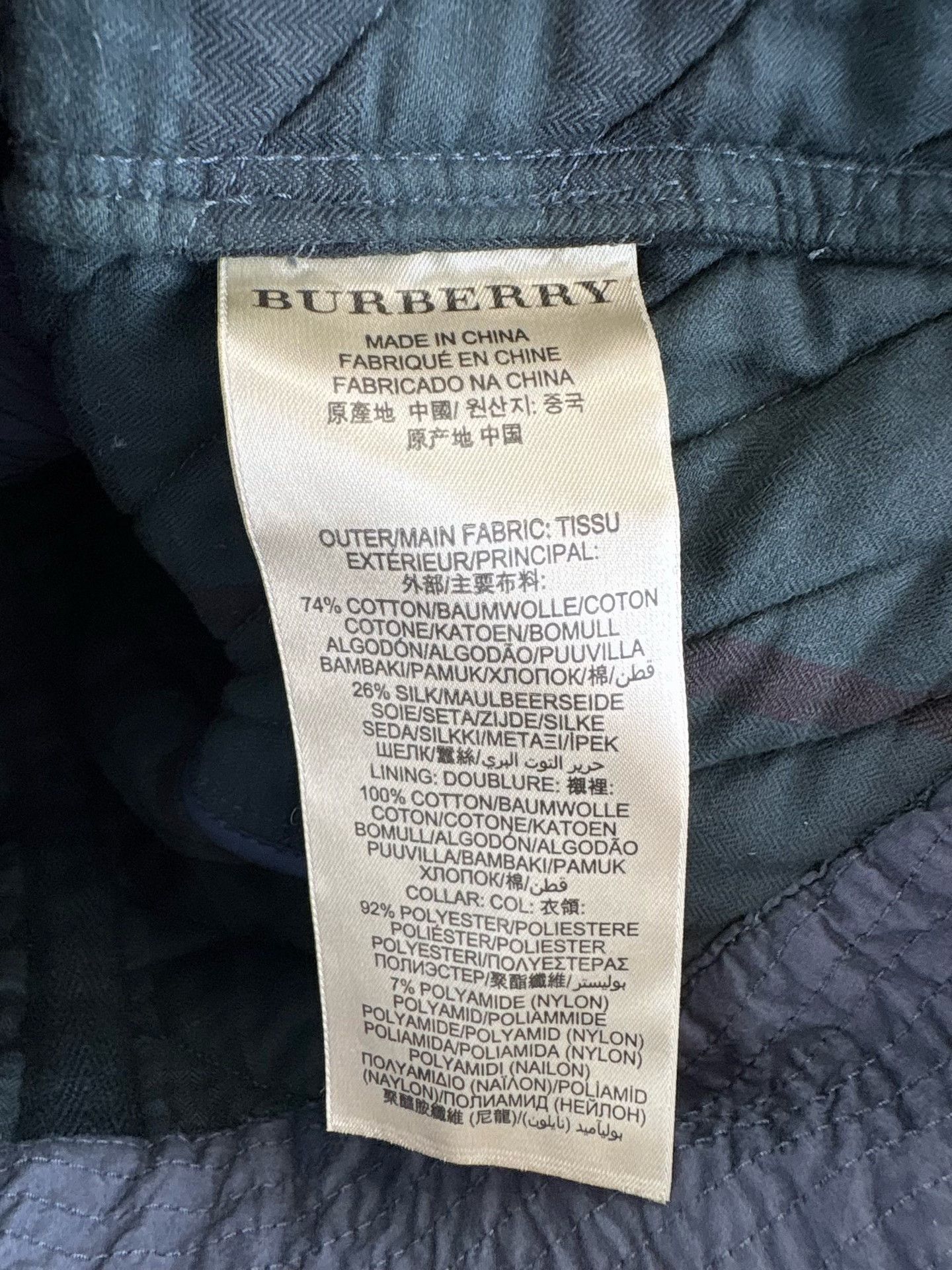 Burberry Burberry Deep Blue Diagonal Zip Cotton Jacket Size S / US 4 / IT 40 - 5 Thumbnail