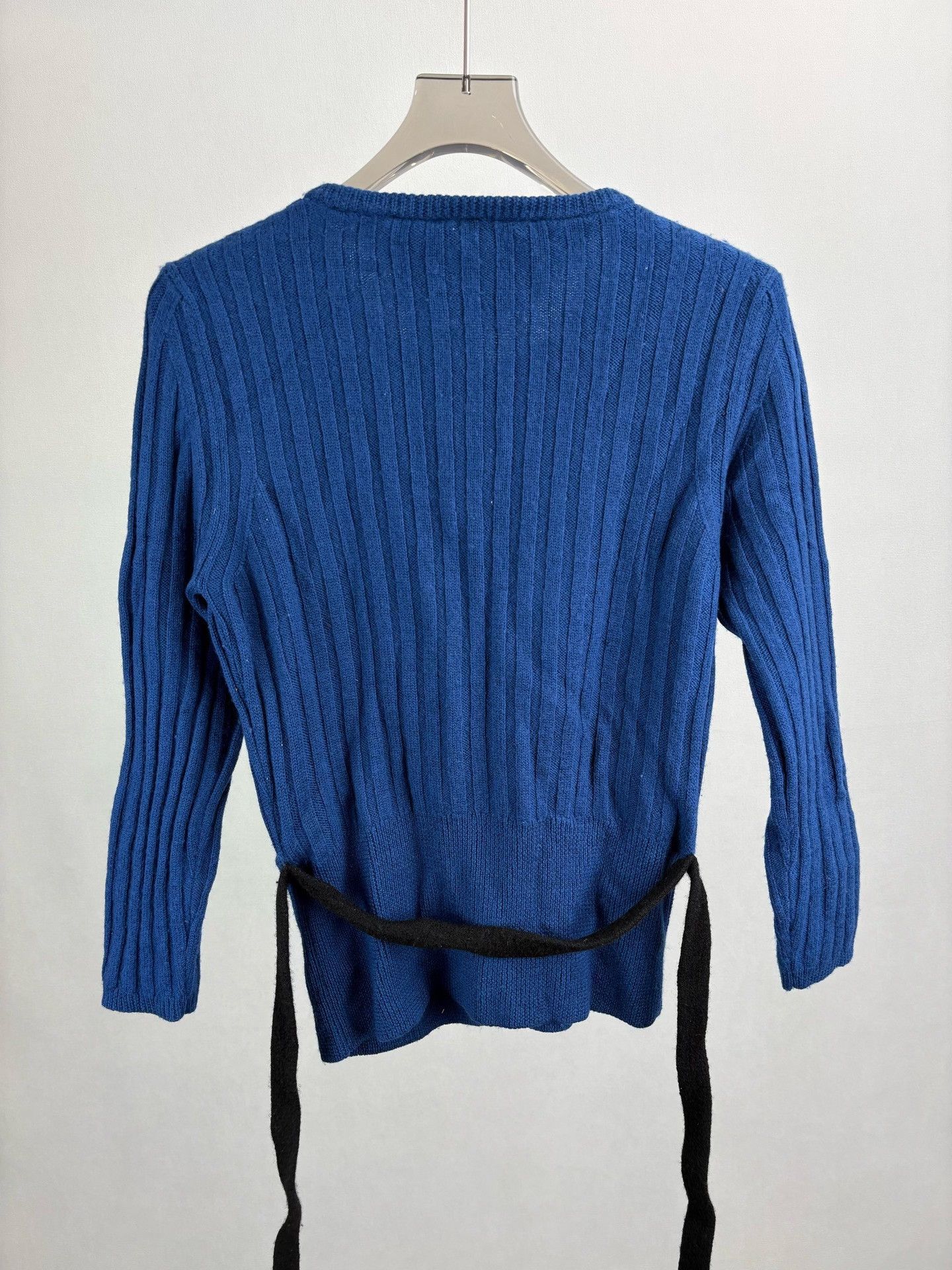 Burberry Burberry Blue Wool Cardigan Size US L / EU 52-54 / 3 - 2 Thumbnail
