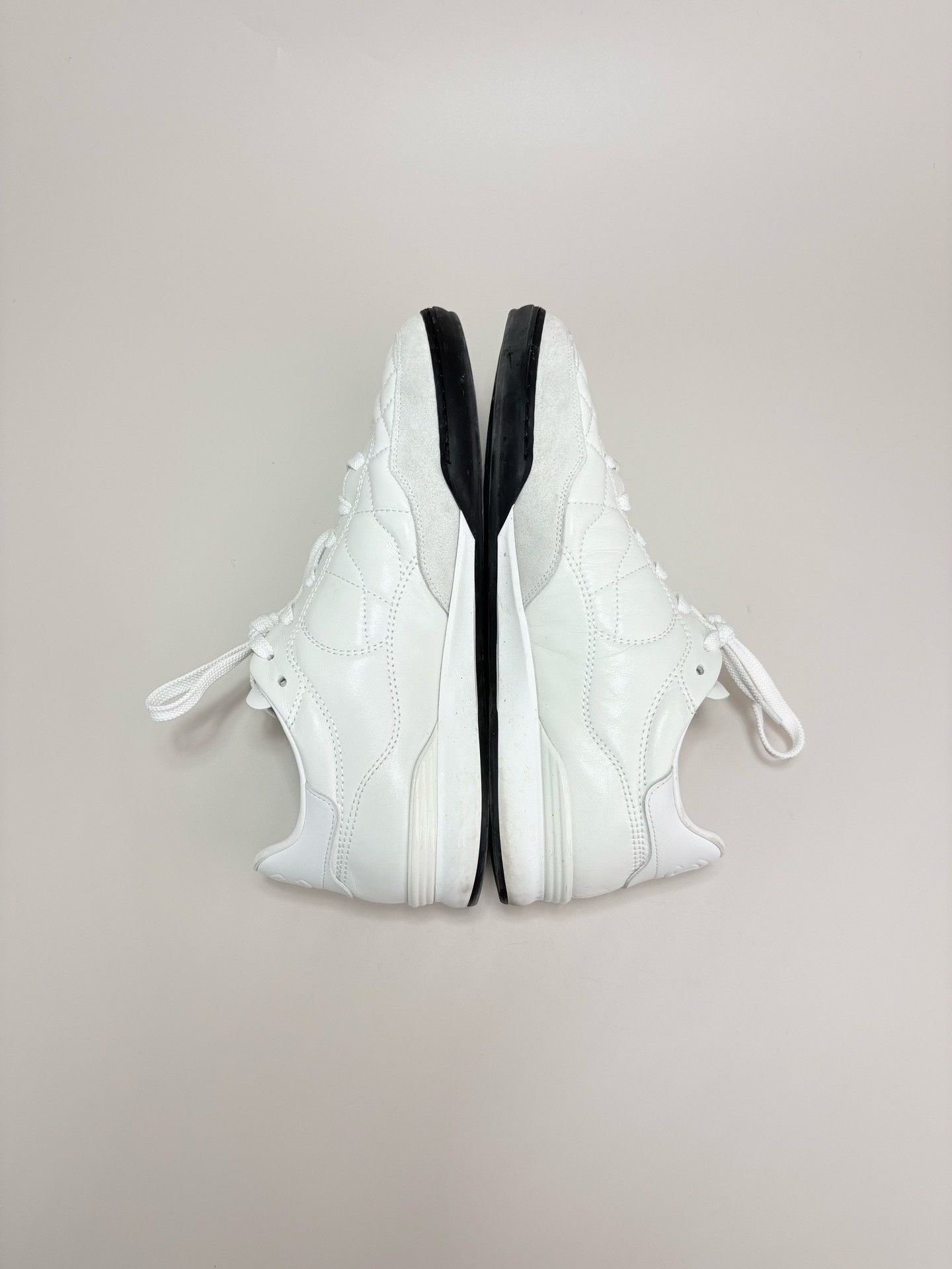 Chanel CHANEL Calfskin White Training Shoes Size US 7.5 / IT 37.5 - 4 Thumbnail
