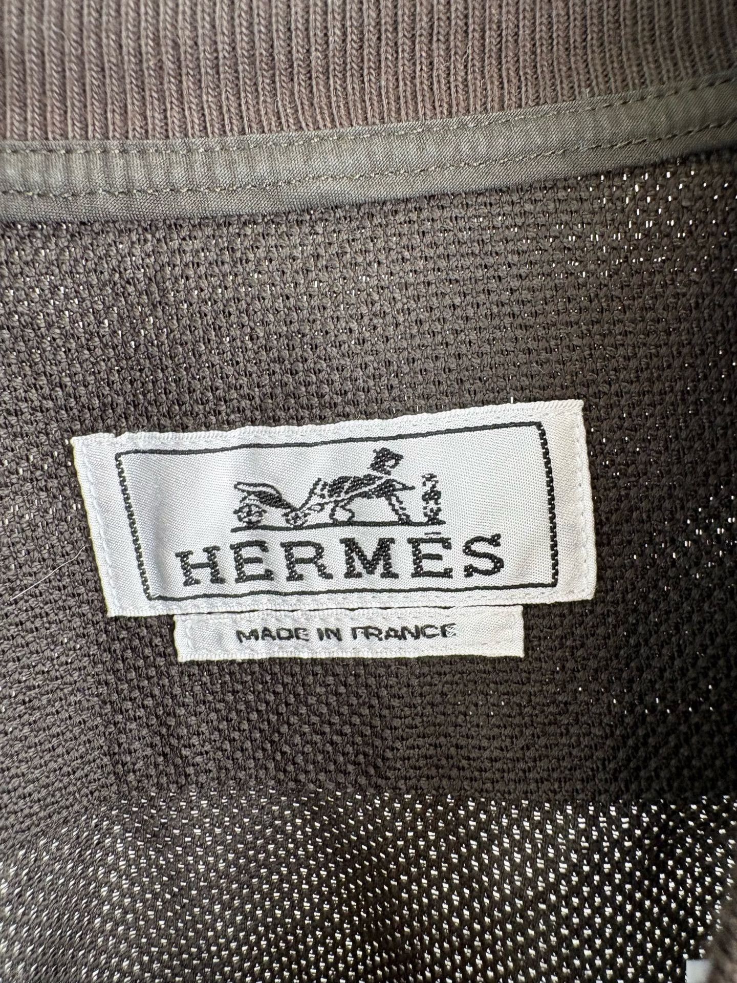 Hermes Hermes Linen Baseball Jacket Size US XS / EU 42 / 0 - 3 Thumbnail