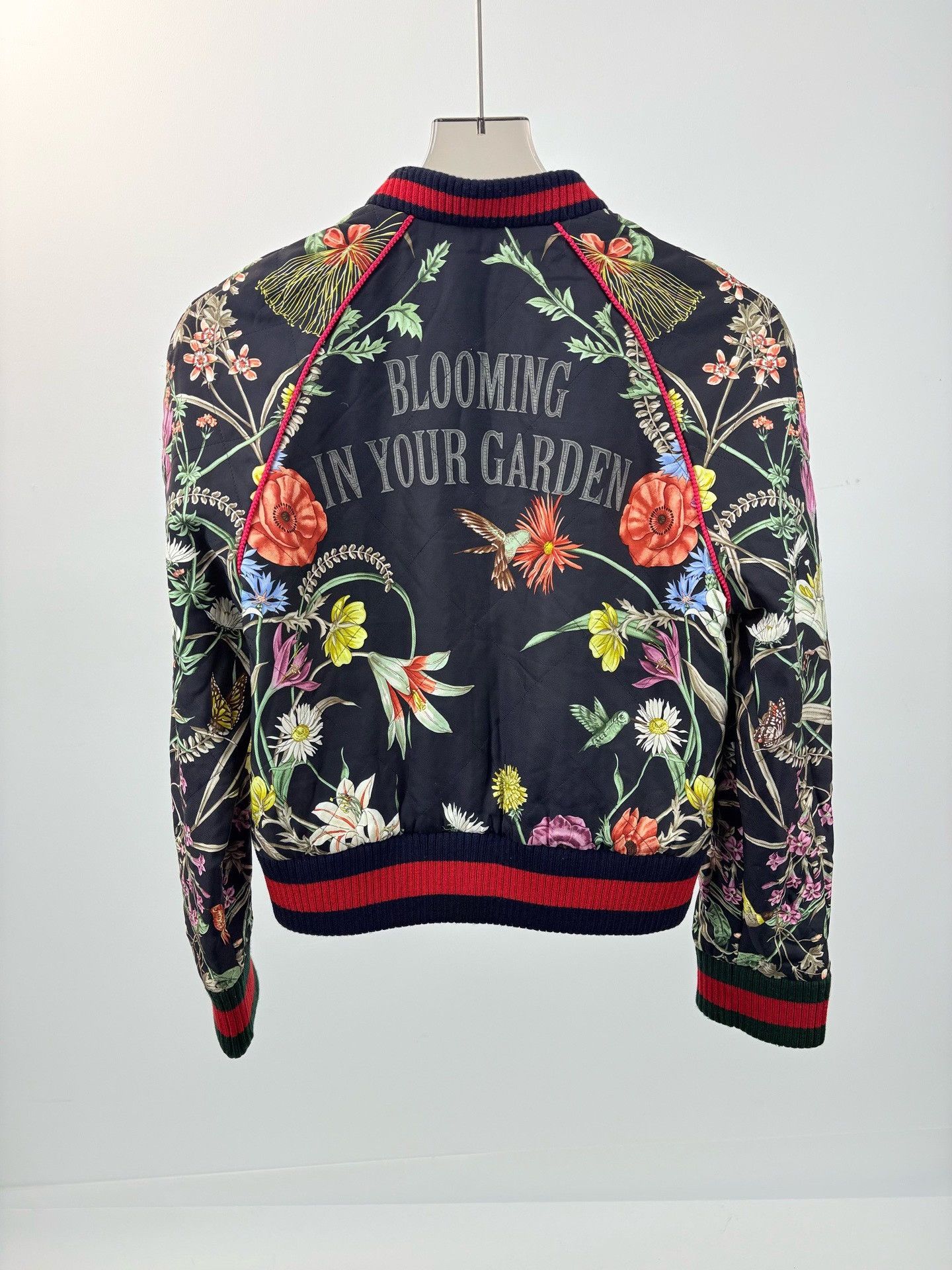 Gucci Gucci Silk Floral Padded Baseball Jacket Size US S / EU 44-46 / 1 - 2 Thumbnail