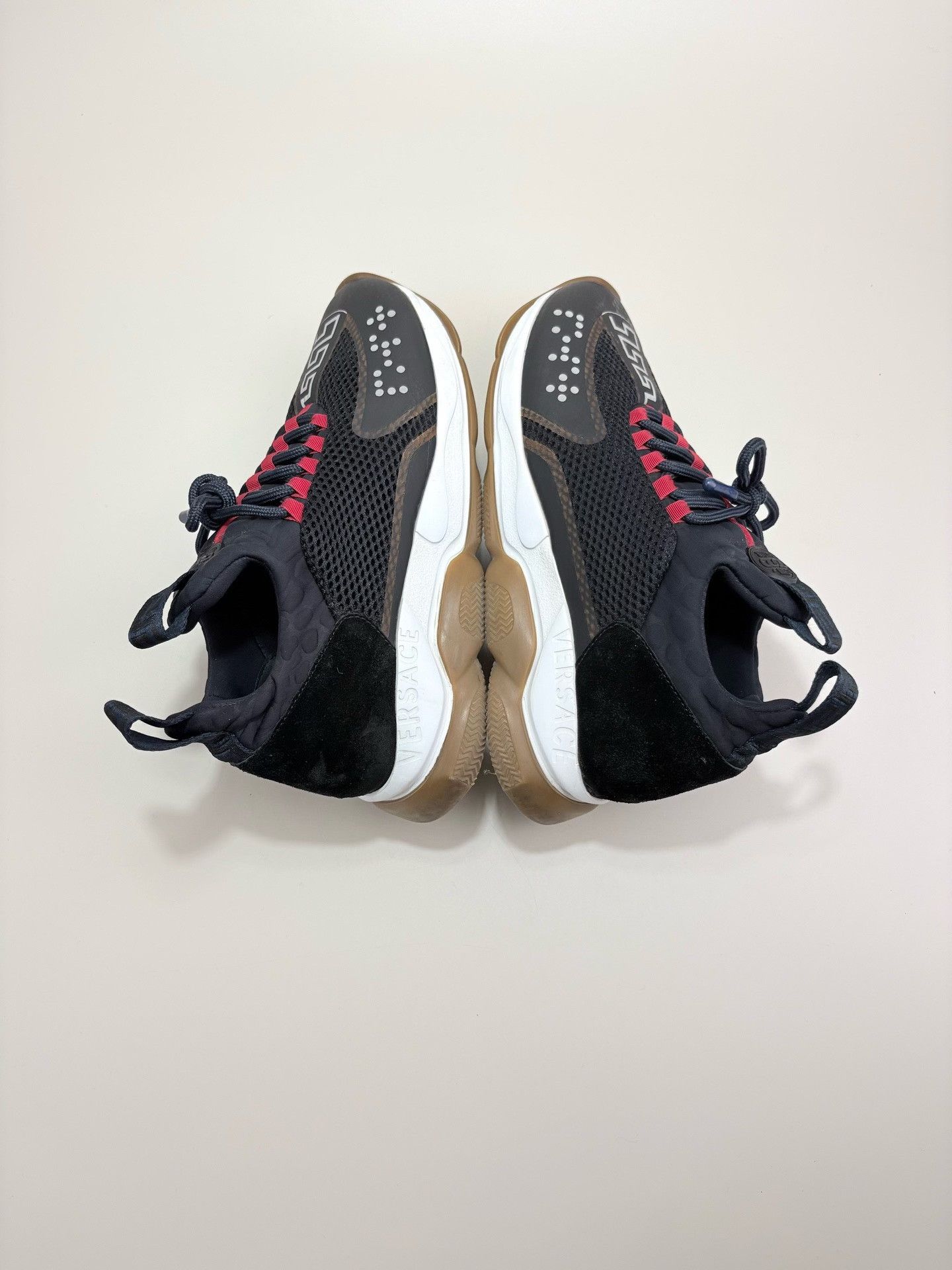 Versace VERSACE Black Red Sneakers Size US 9.5 / EU 42-43 - 5 Thumbnail