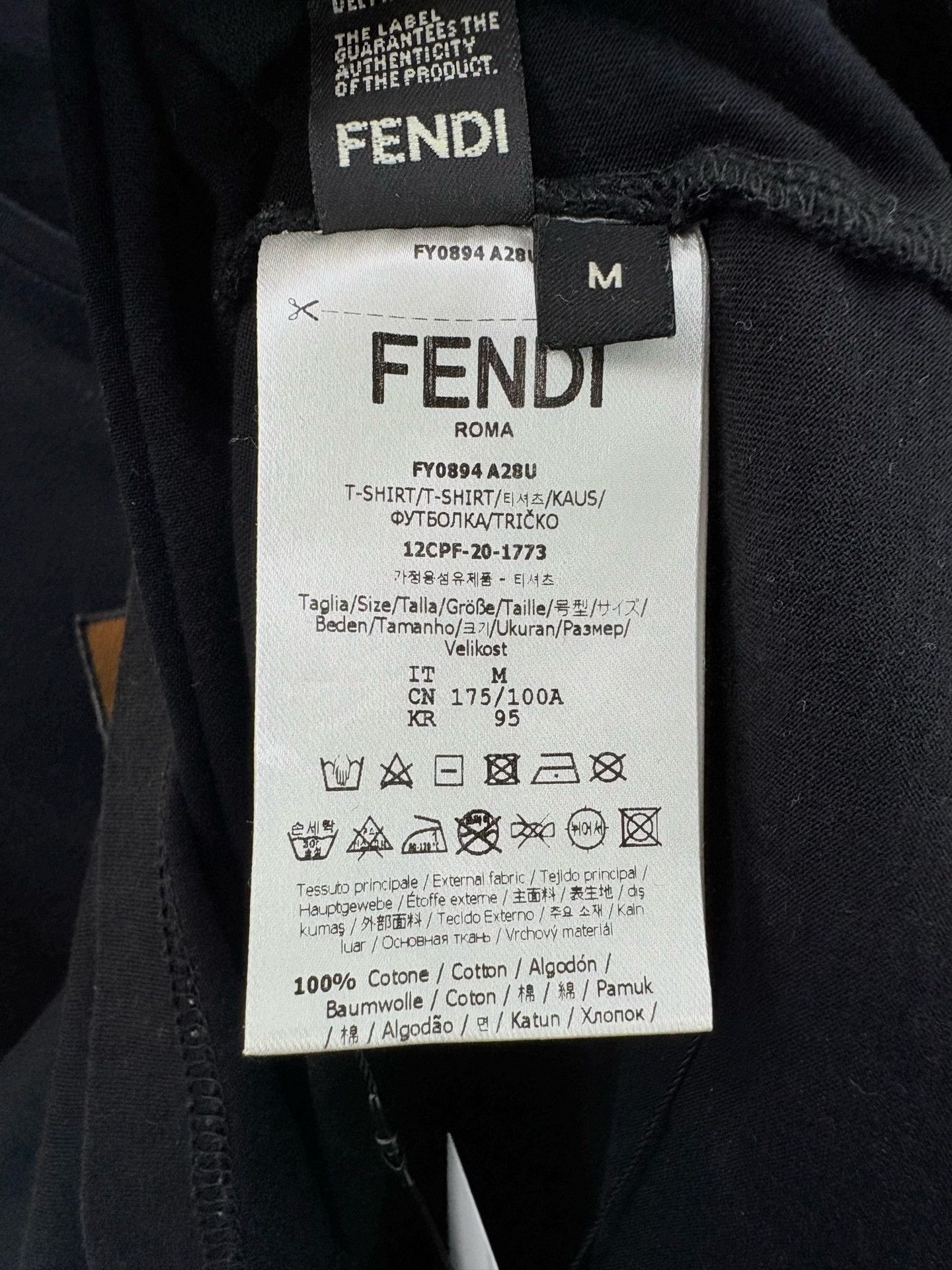 Fendi FENDI Double F Embroidered Logo T-Shirt Size US M / EU 48-50 / 2 - 4 Thumbnail