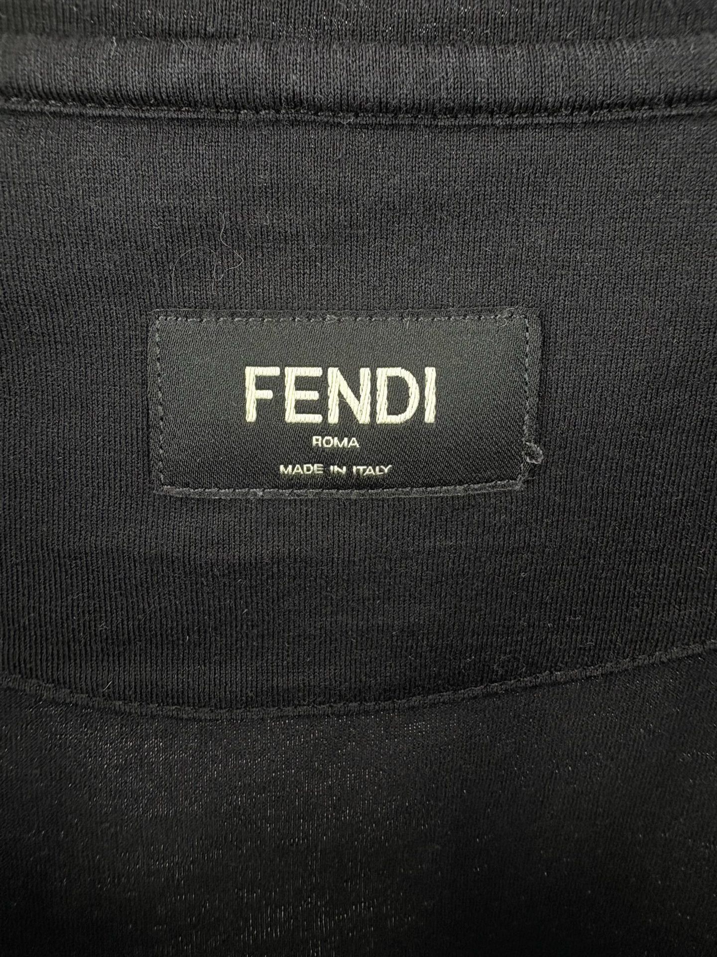 Fendi FENDI Double F Embroidered Logo T-Shirt Size US M / EU 48-50 / 2 - 3 Thumbnail