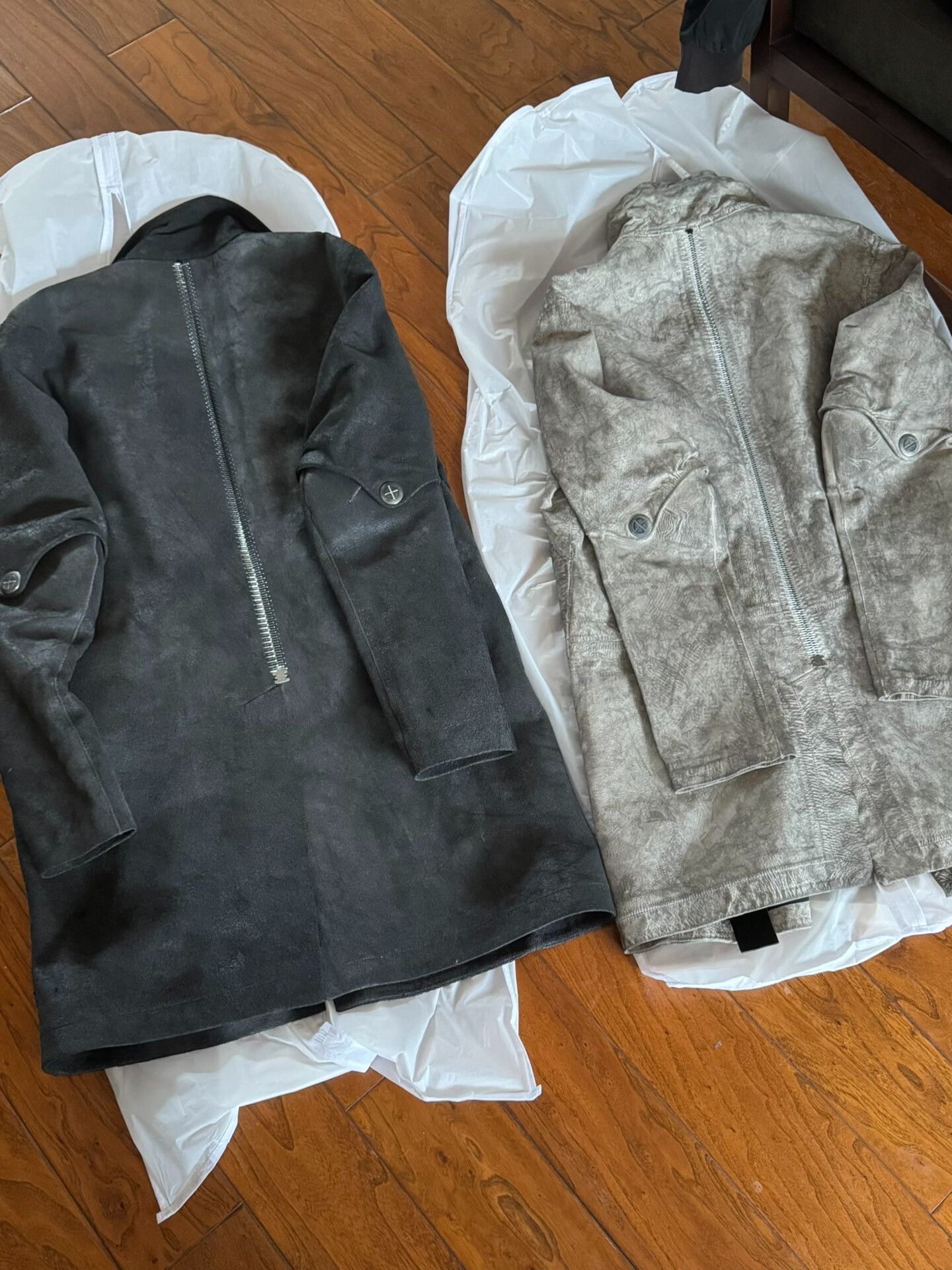 Isaac Sellam Experience Isaac Sellam Reflective Leather Overcoat Size US M / EU 48-50 / 2 - 3 Thumbnail