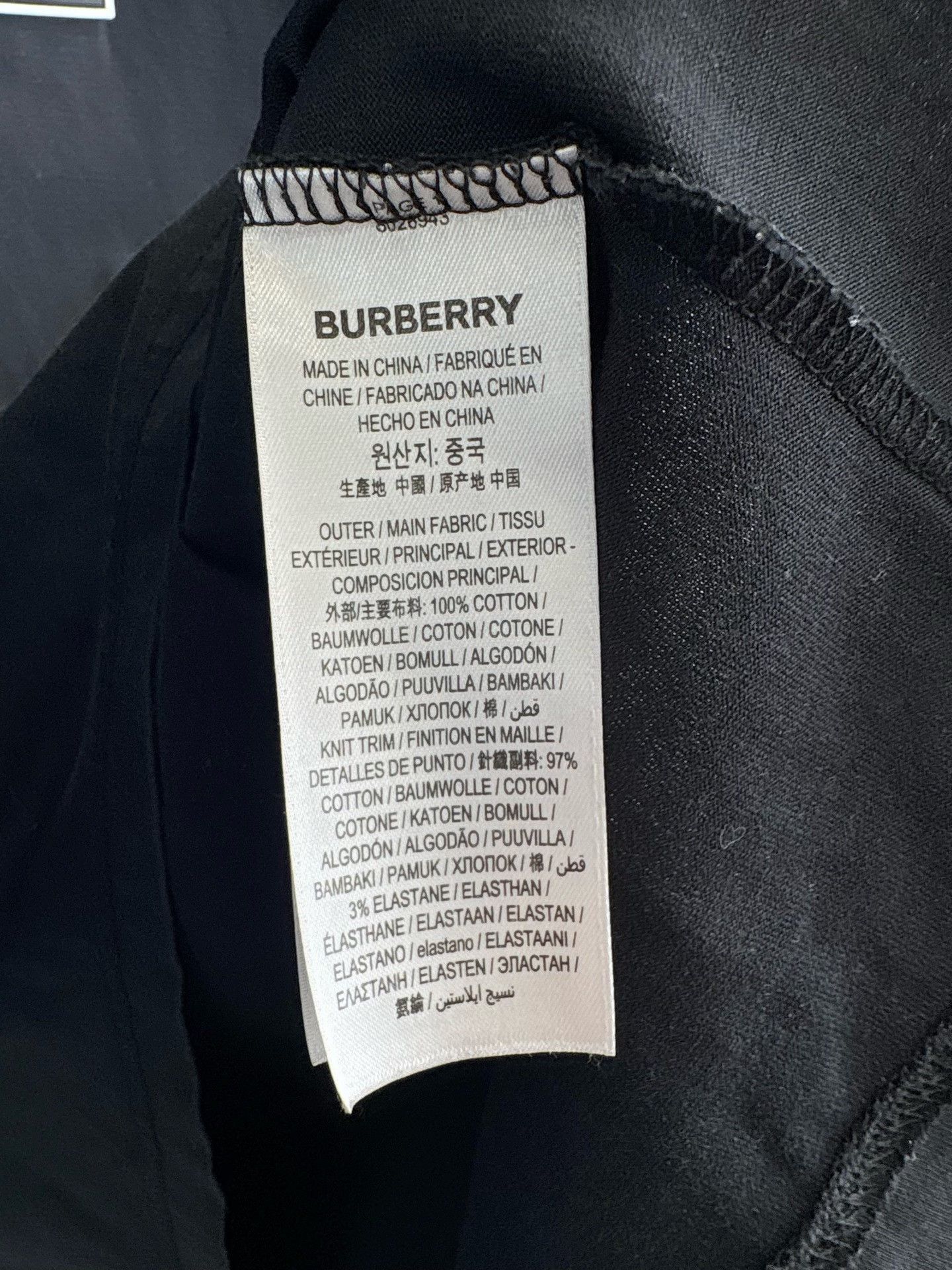 Burberry Burberry Logo Black Short-Sleeve Top Size US M / EU 48-50 / 2 - 5 Thumbnail