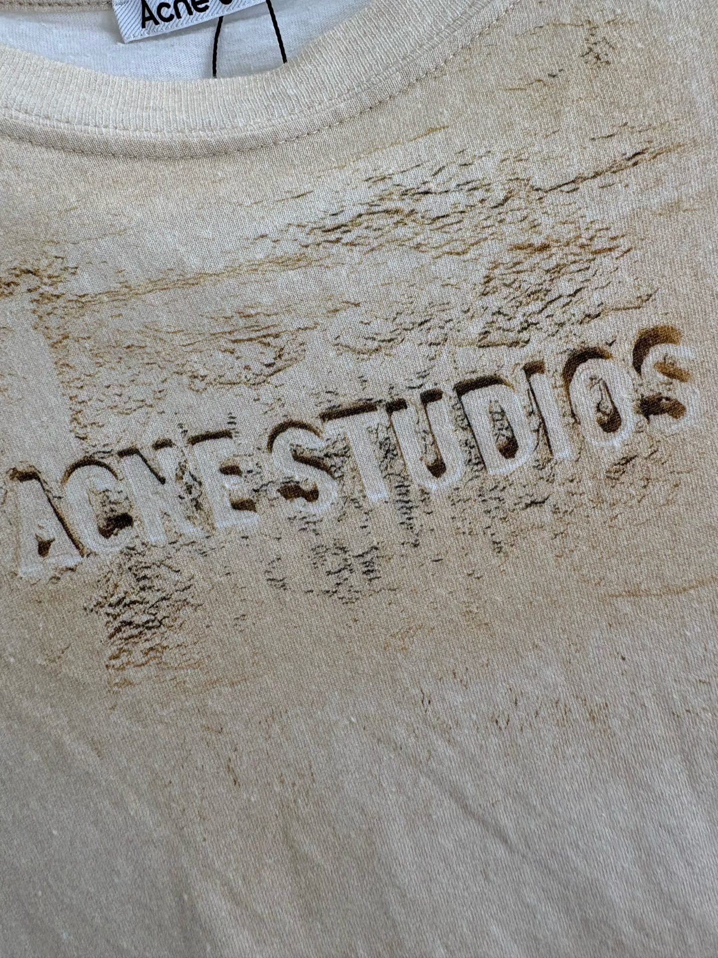 Acne Studios ACNE STUDIOS Distressed Letter Short Sleeve Size US M / EU 48-50 / 2 - 3 Thumbnail