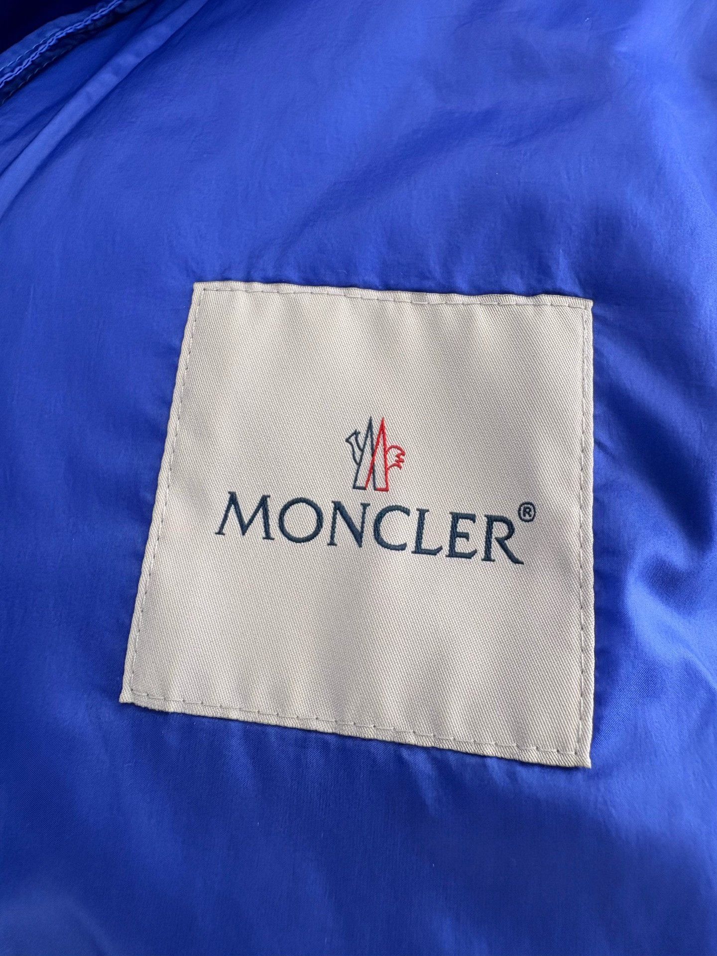 Moncler Moncler AVRIEUX Blue Cuff Logo Down Jacket Size US XXL / EU 58 / 5 - 5 Thumbnail
