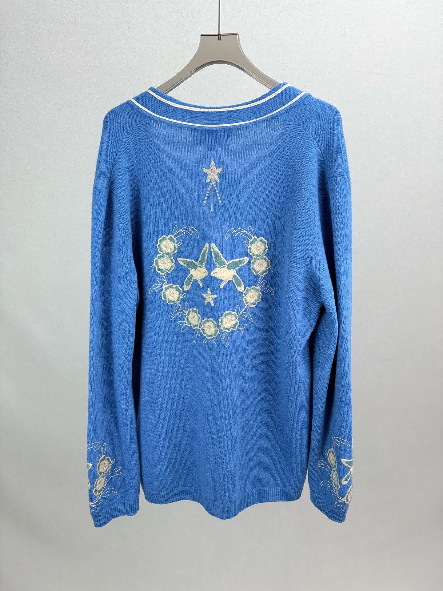 Gucci Gucci NY Collaboration Blue Knit Cardigan Size US XL / EU 56 / 4 - 2 Thumbnail